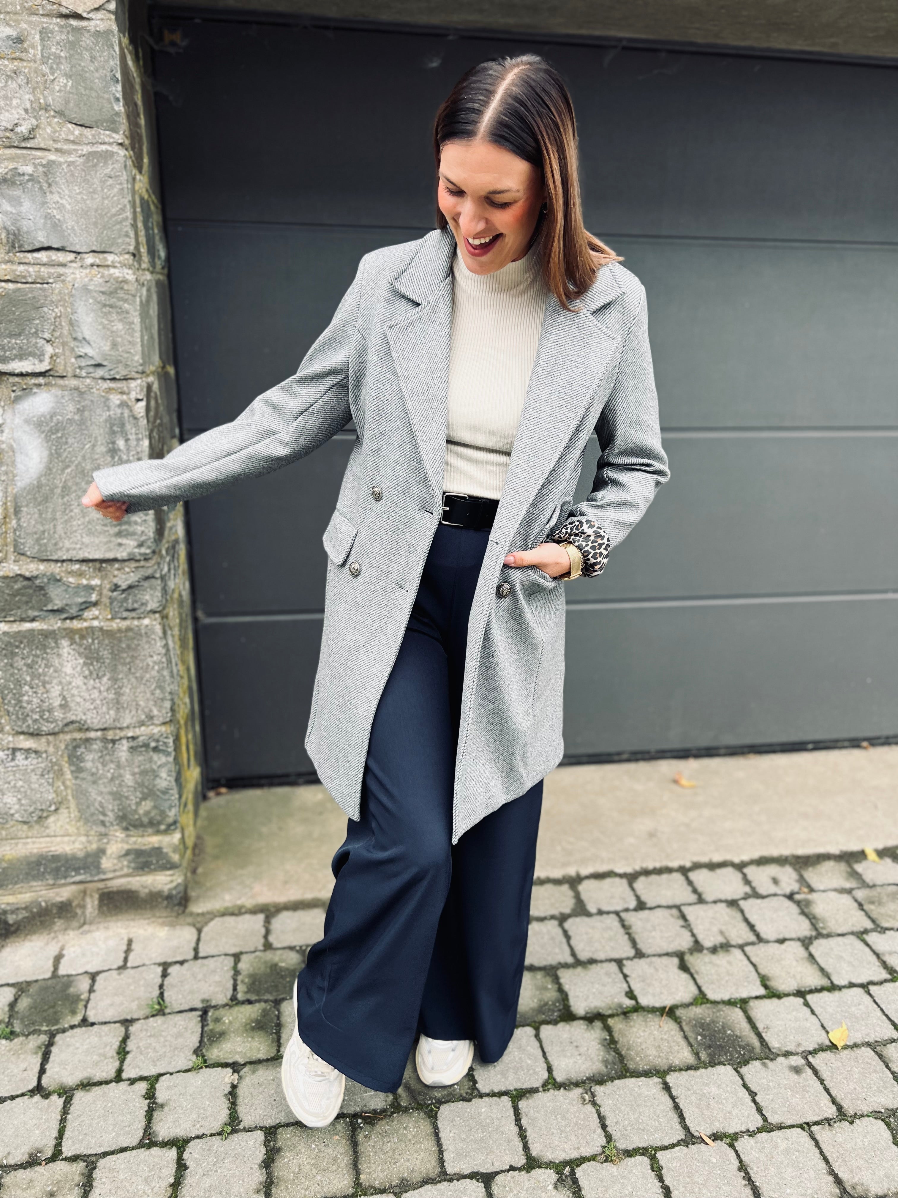 Notre trench ROMANE gris