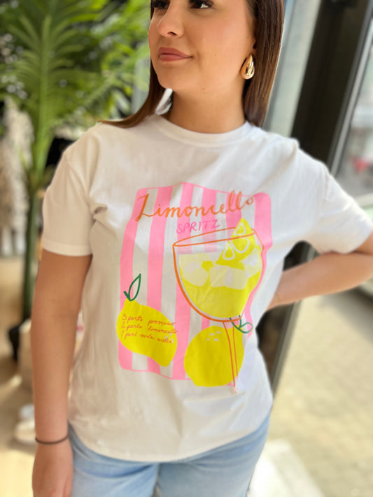 T-shirt LIMONCELLO blanc