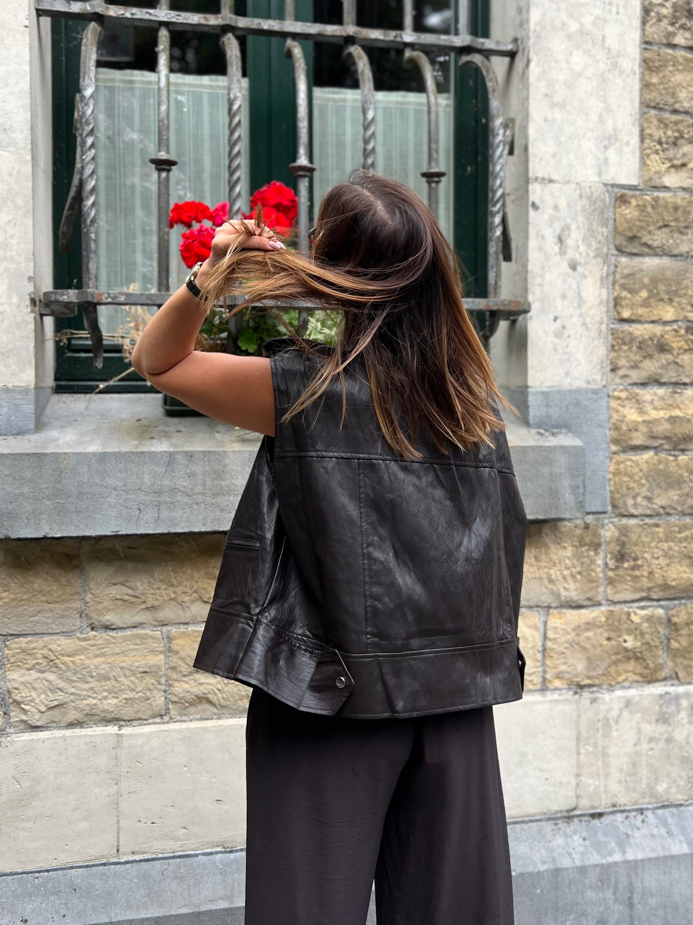 LA VESTE OVERSIZE SIMILI