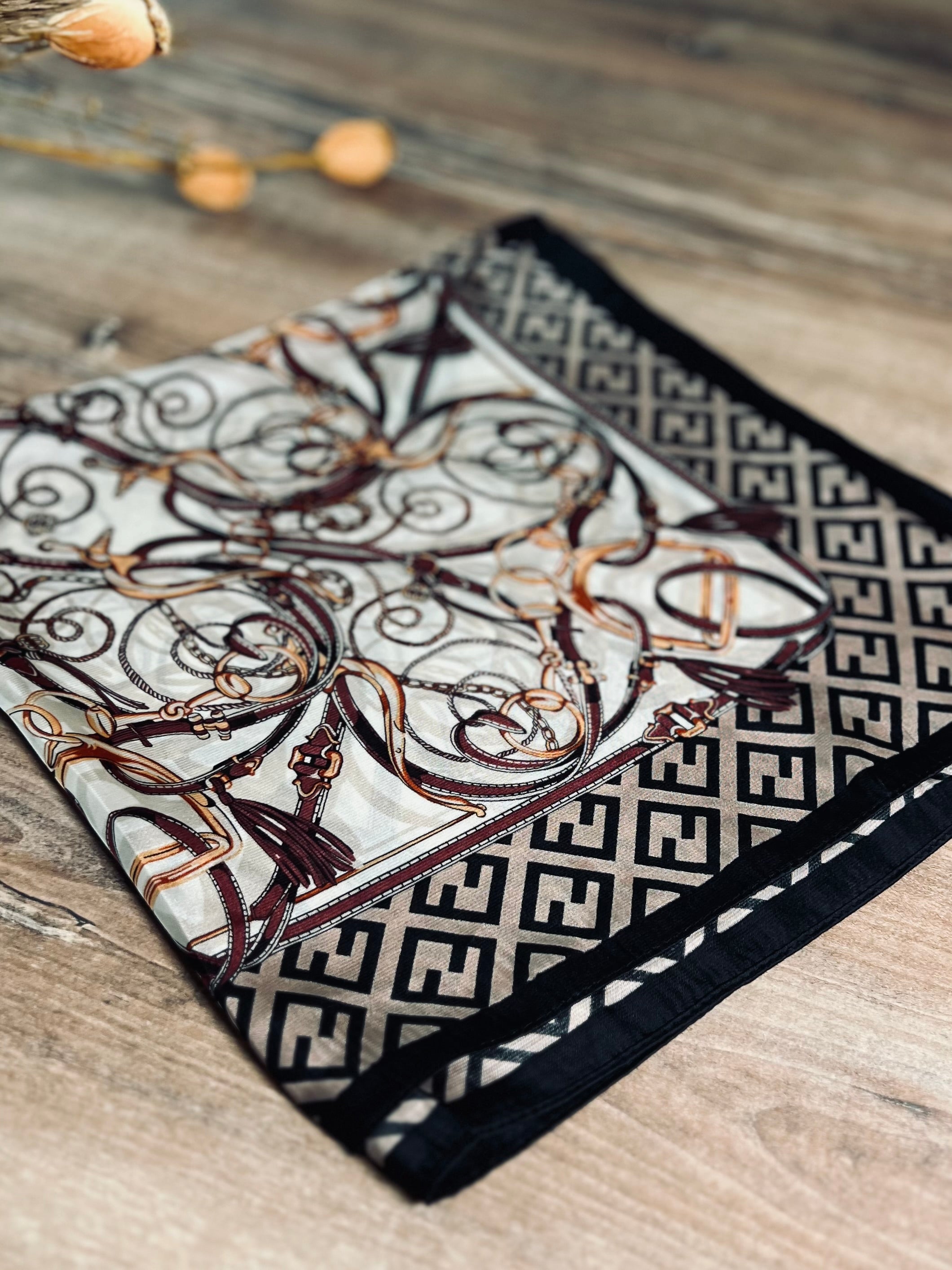 Notre foulard ALBA marron