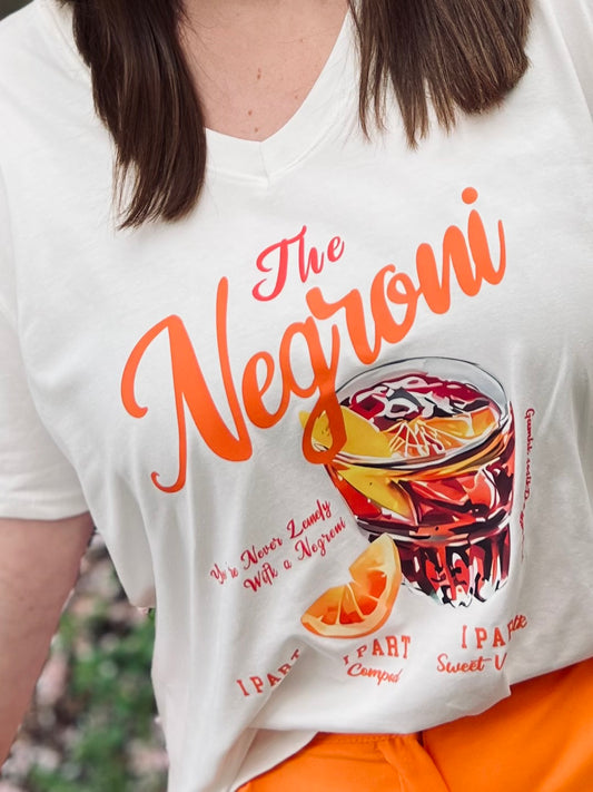 T-shirt « NEGRONI » blanc