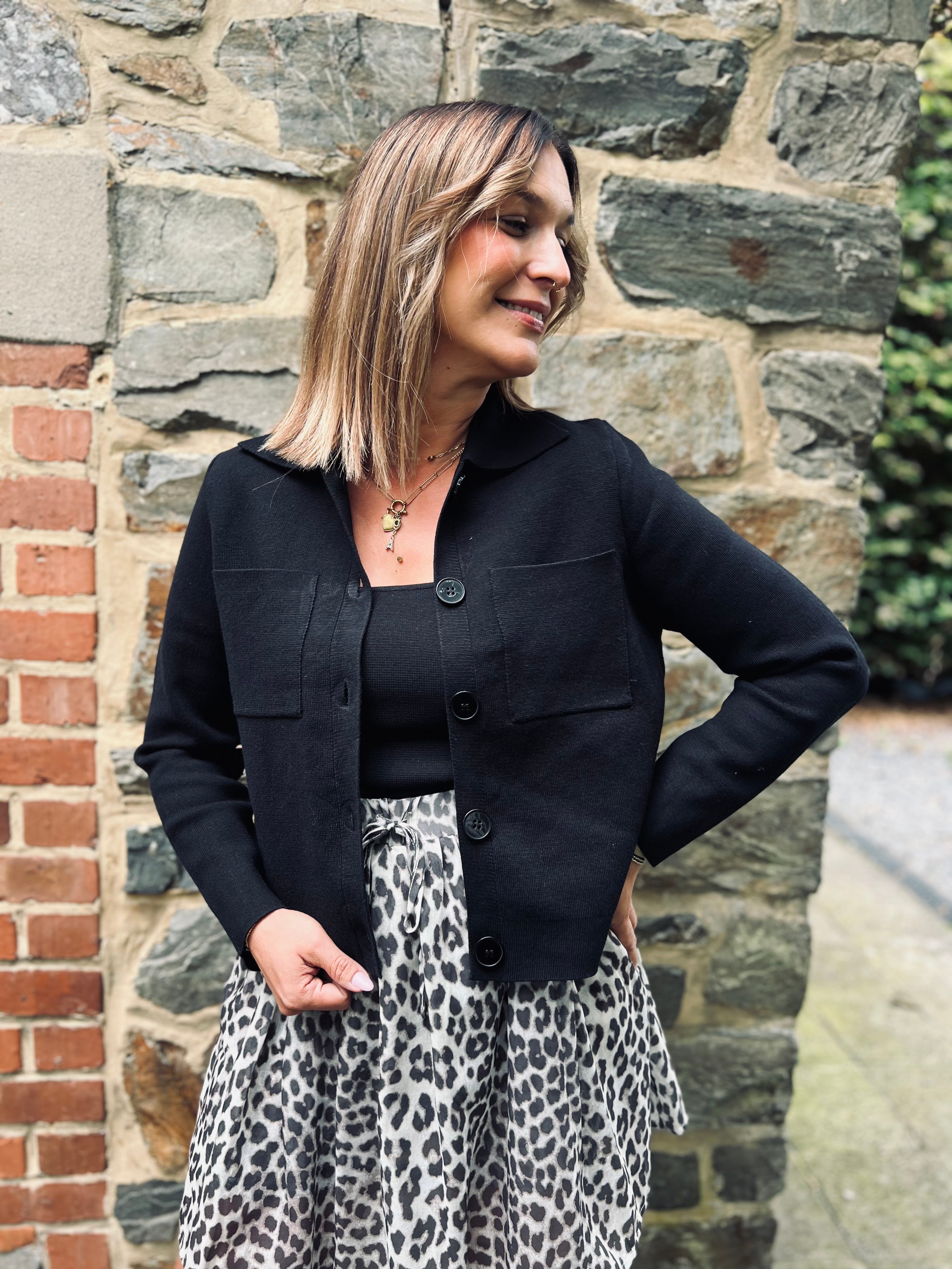 Notre gilet GIORGIA noir