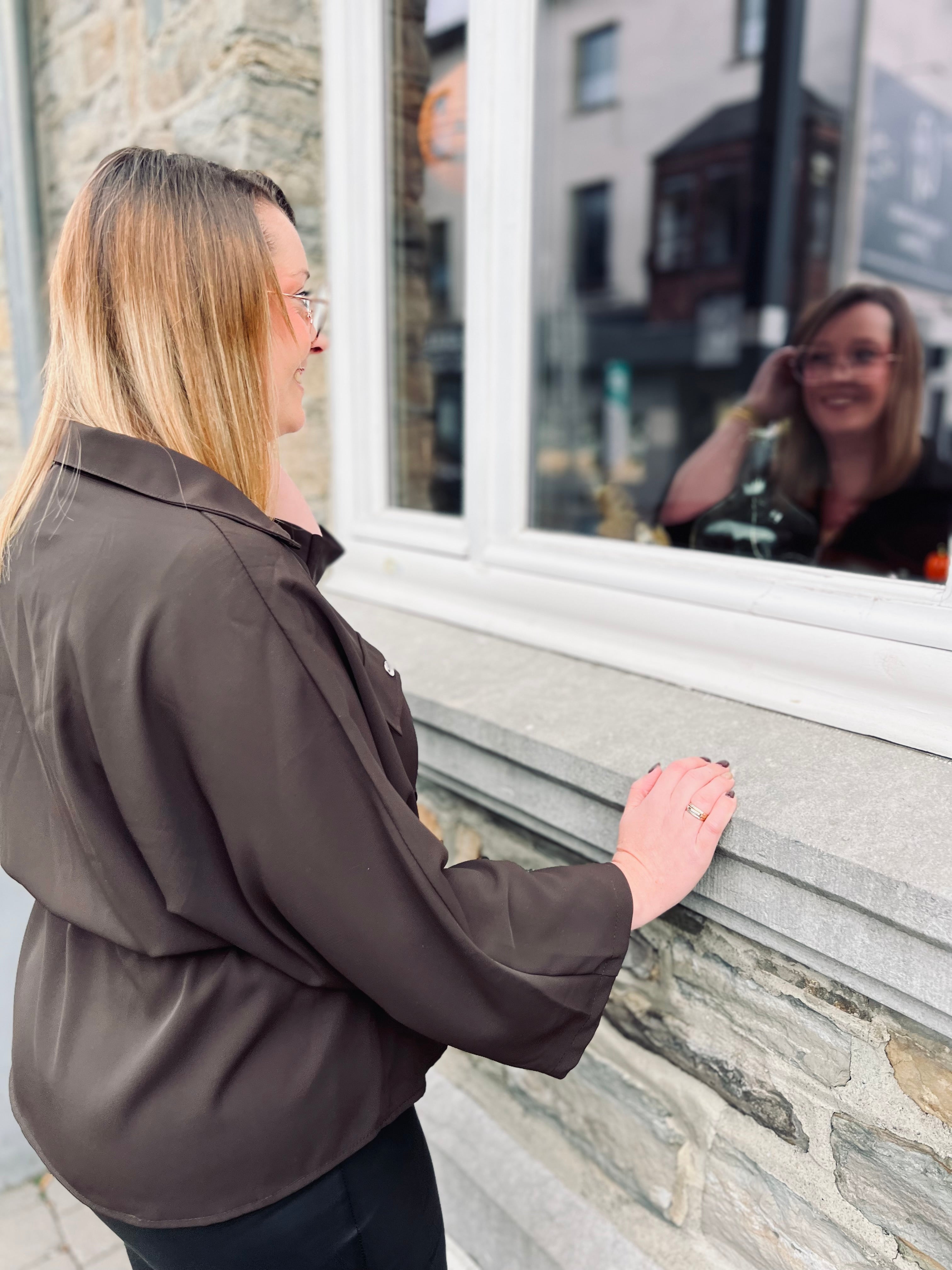 Notre blouse ANDY marron