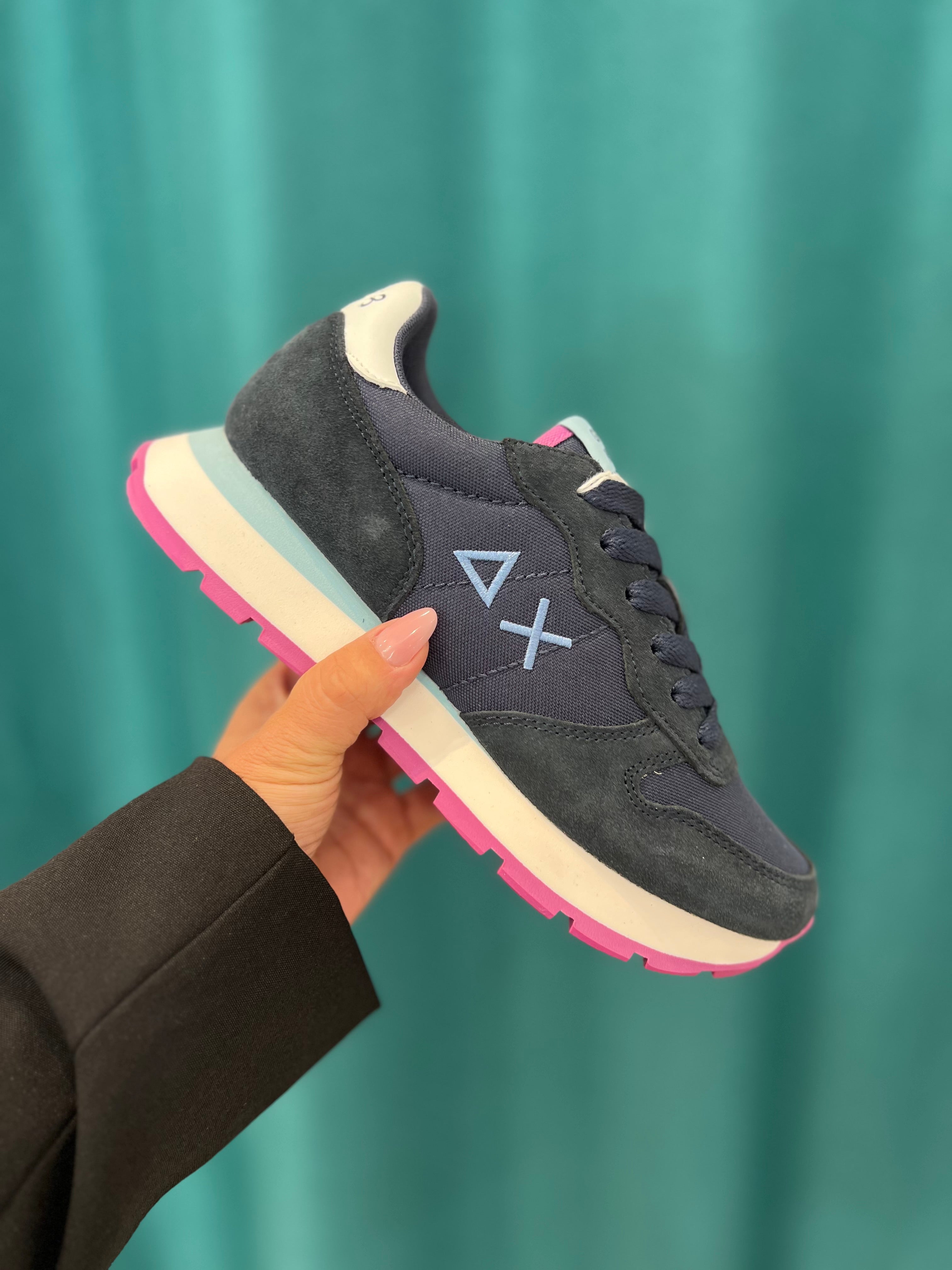 SUN68 ALLY SOLID blue&rose