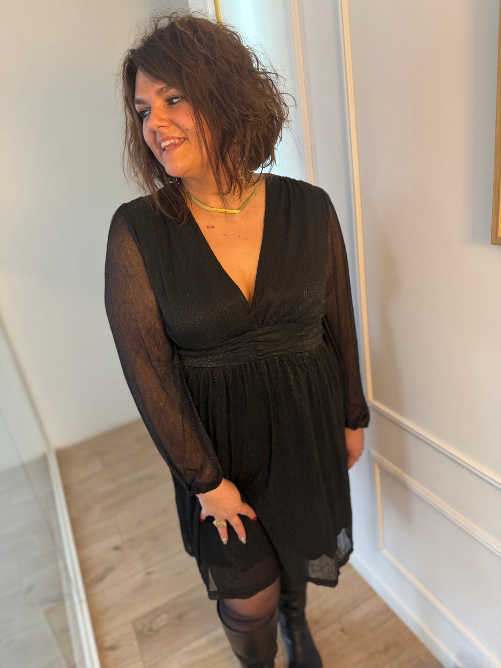 Notre robe AMIRA noire