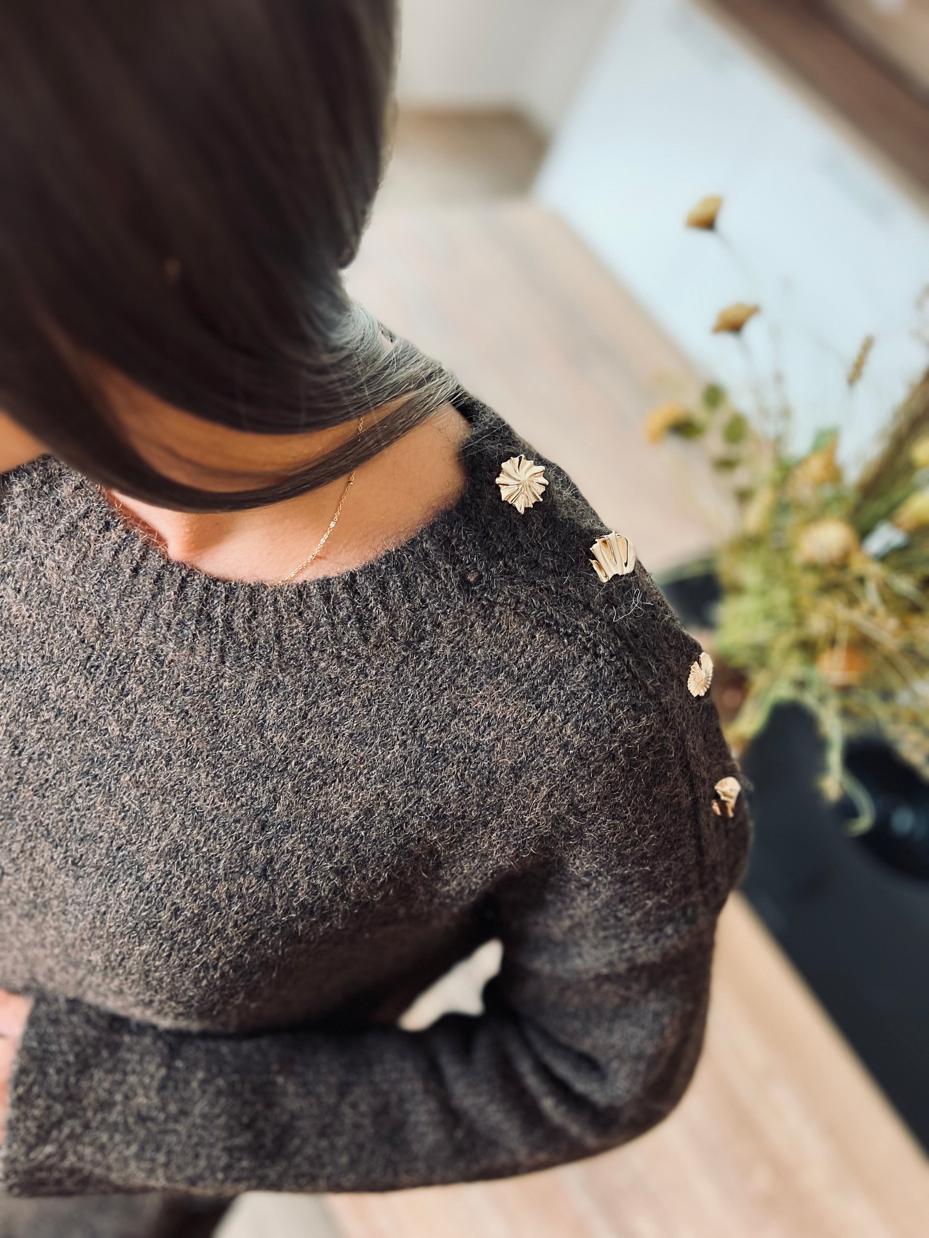 Notre robe|pull MDINA marron