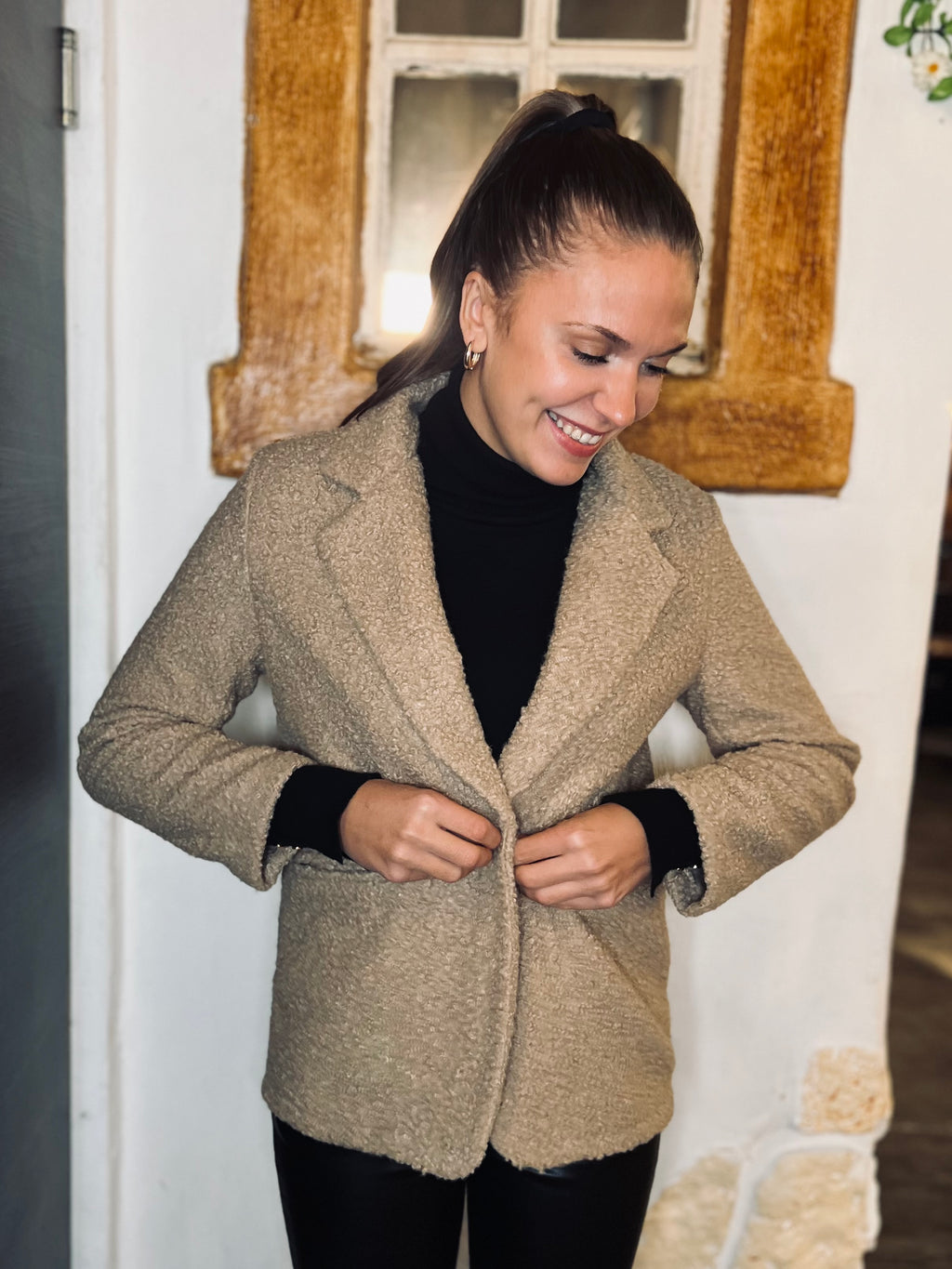 Notre veste KLOË beige