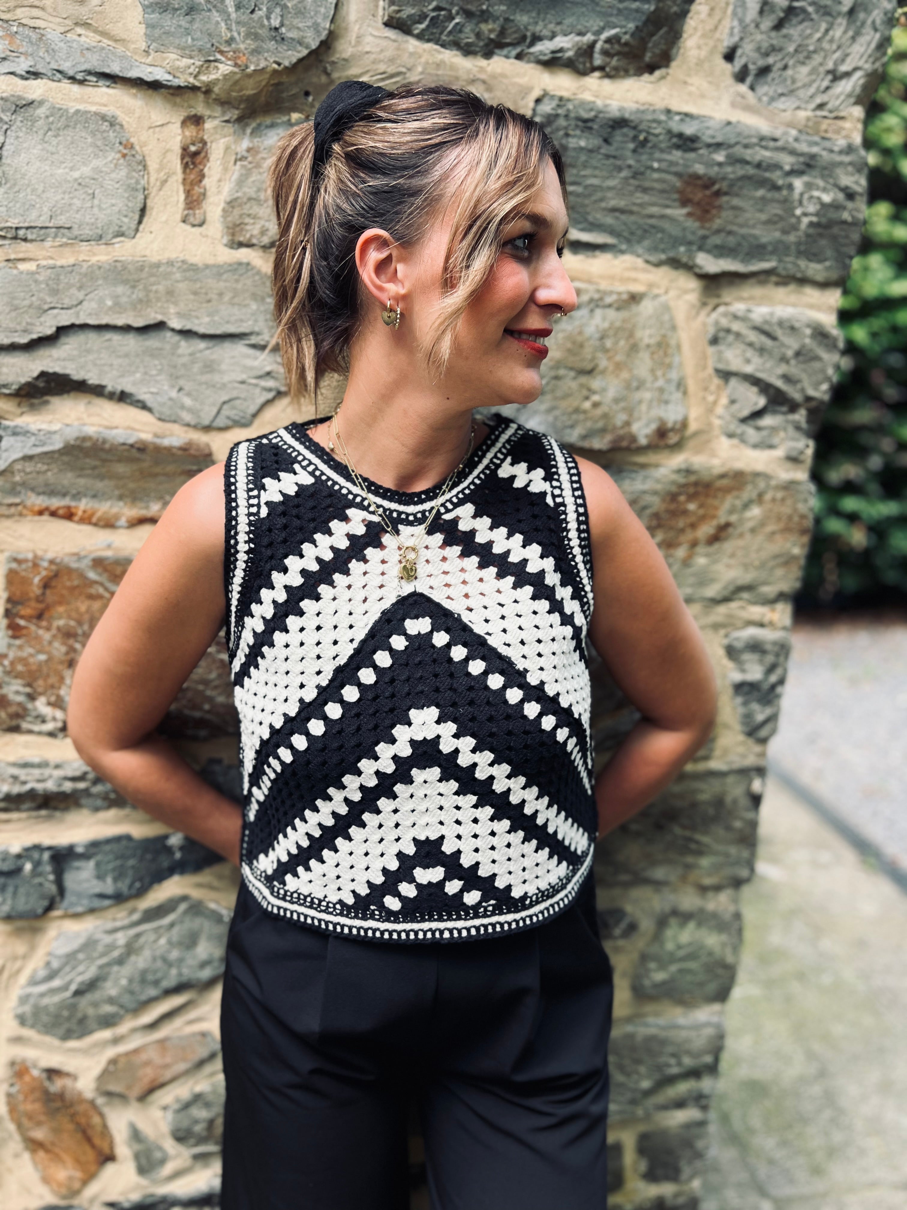 Notre top crochet MILA