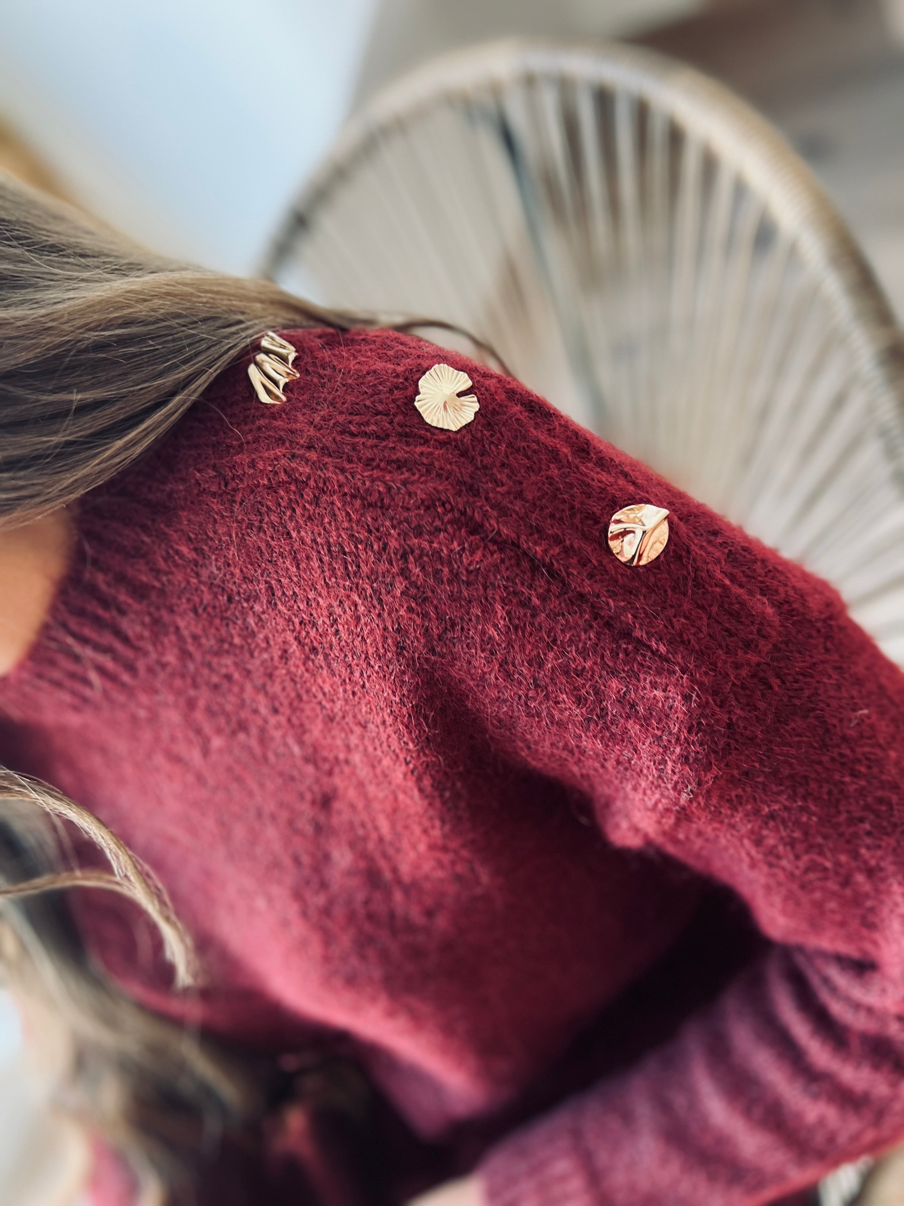 Notre robe | pull MDINA bordeaux