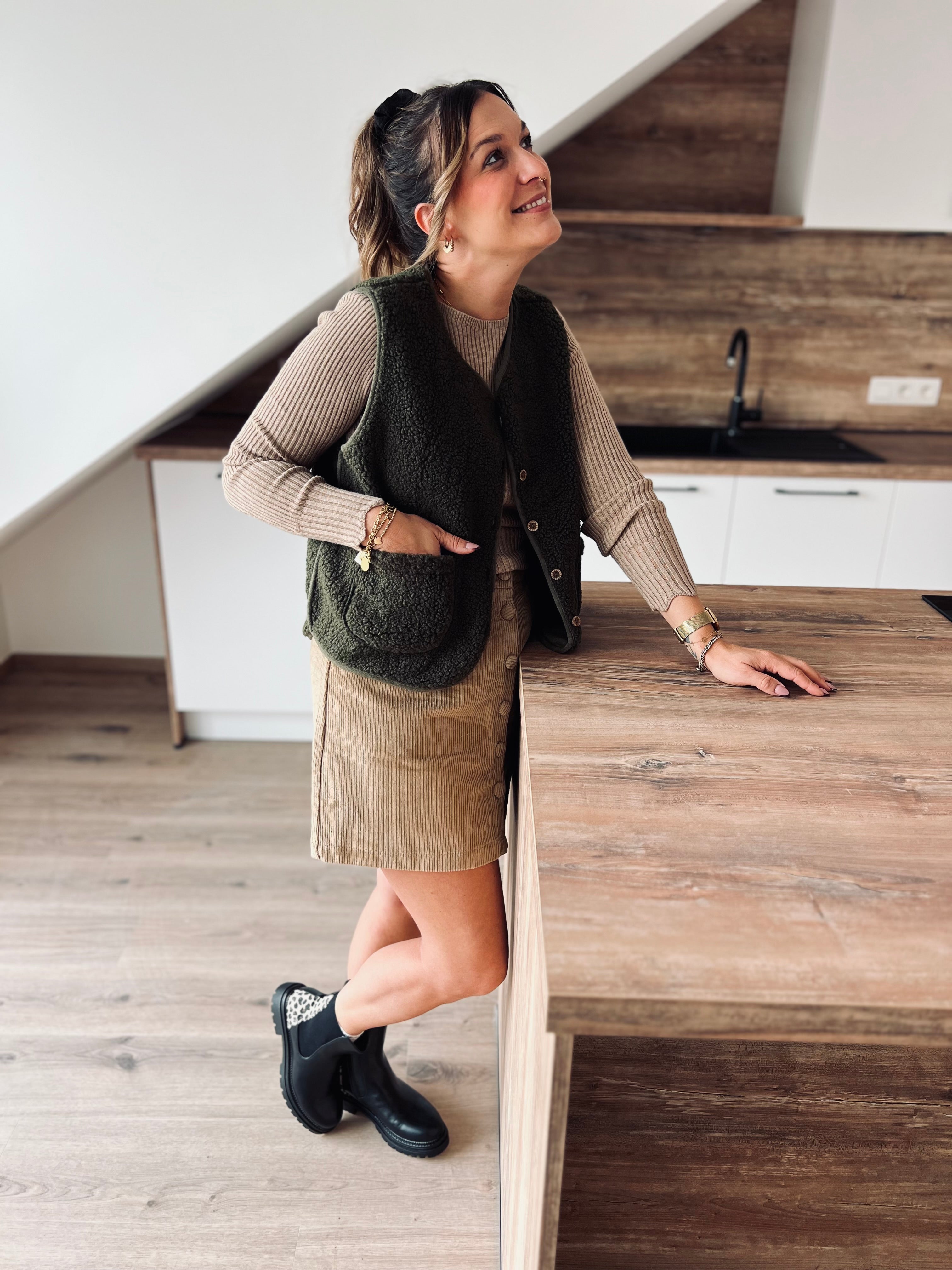 Notre gilet SHERPA kaki