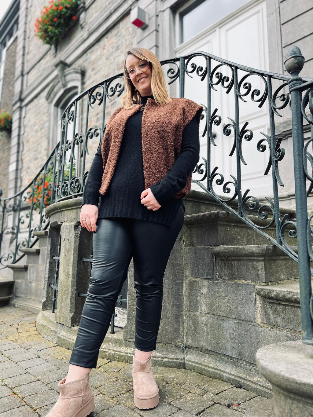 Notre gilet sans manches HARY marron