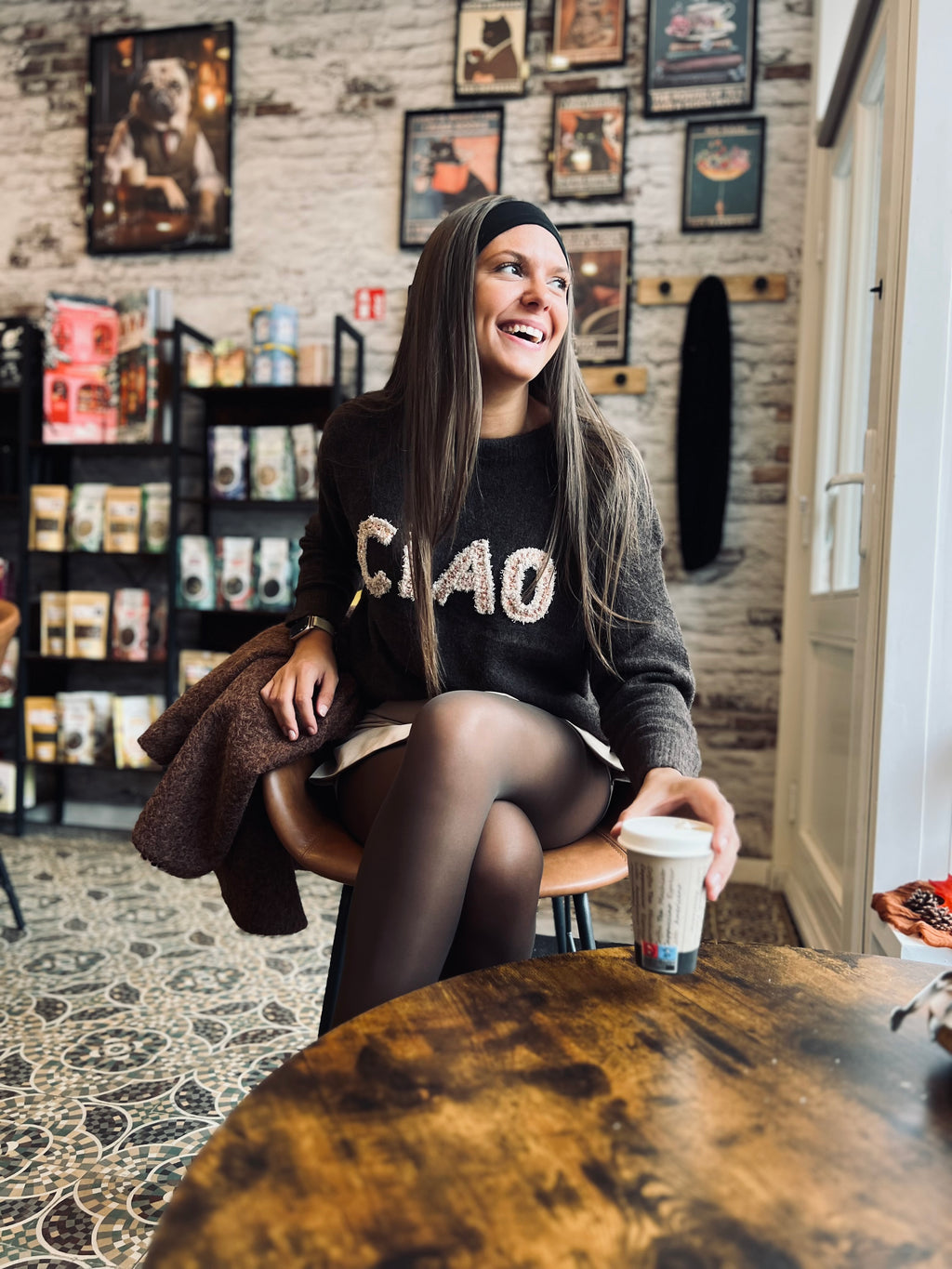 Notre pull CIAO marron