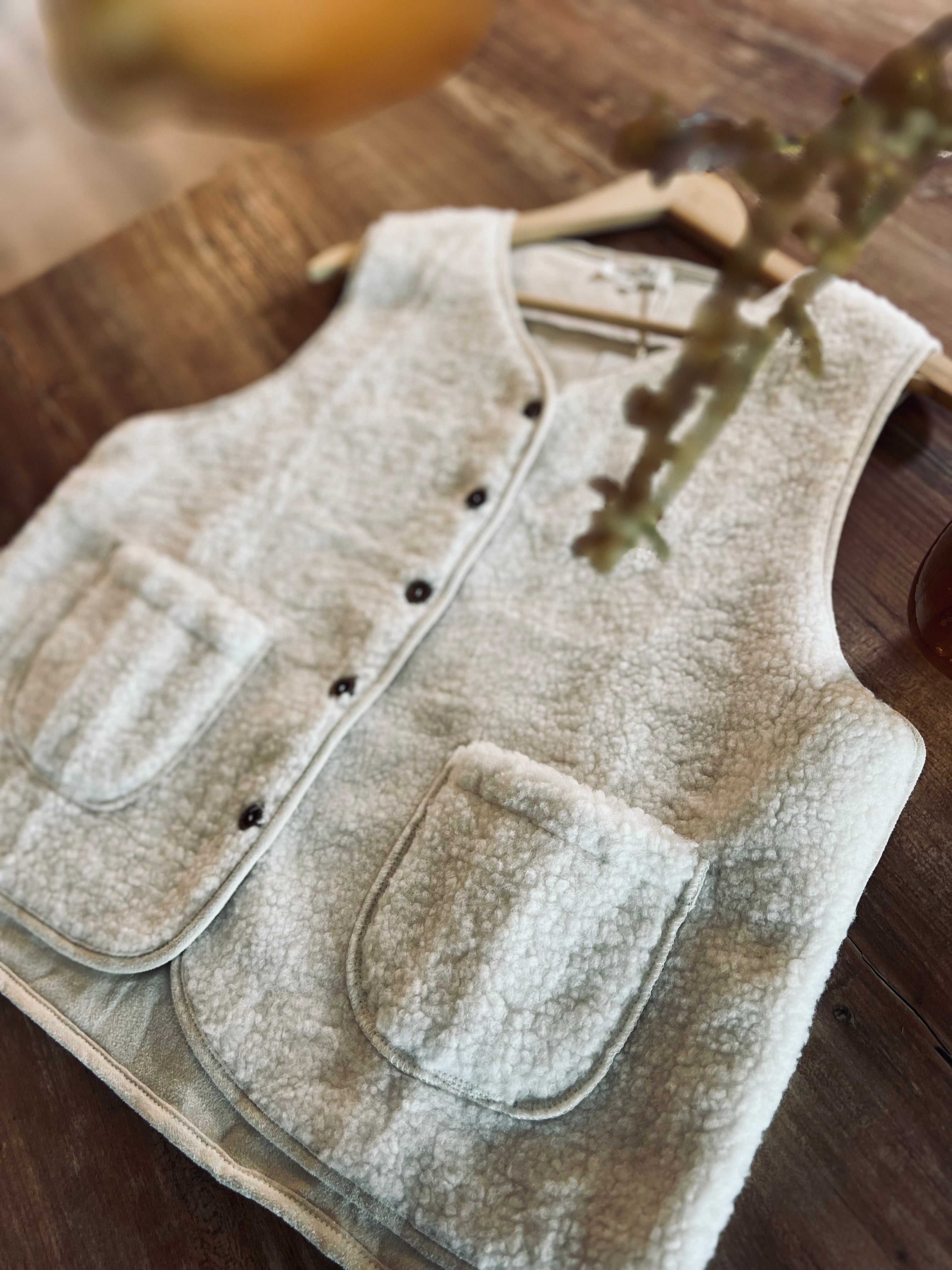 Notre gilet SHERPA écru