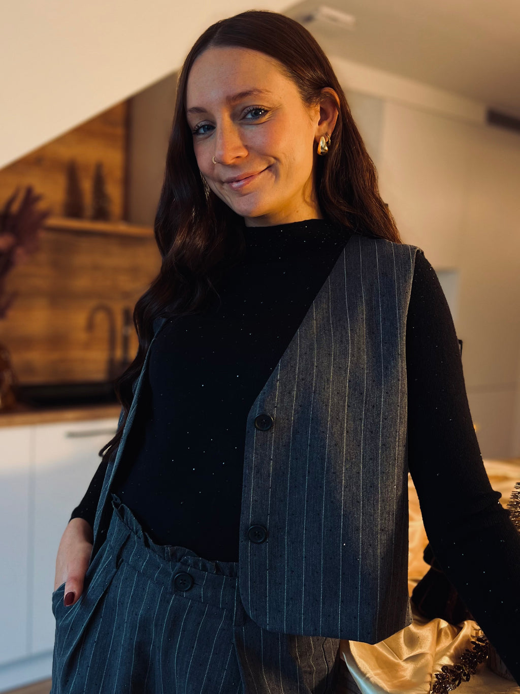 Notre gilet EVA gris