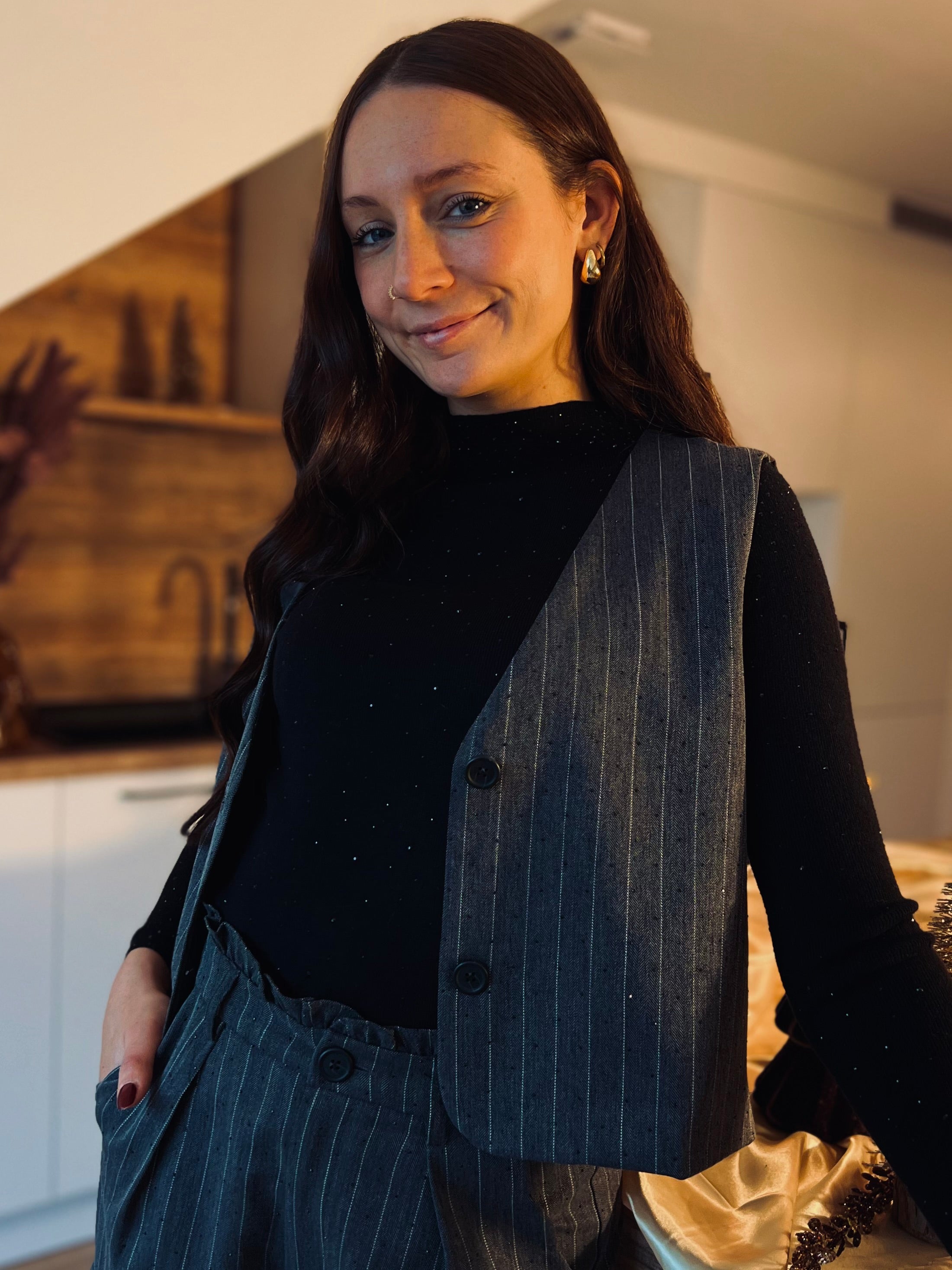 Notre gilet EVA gris