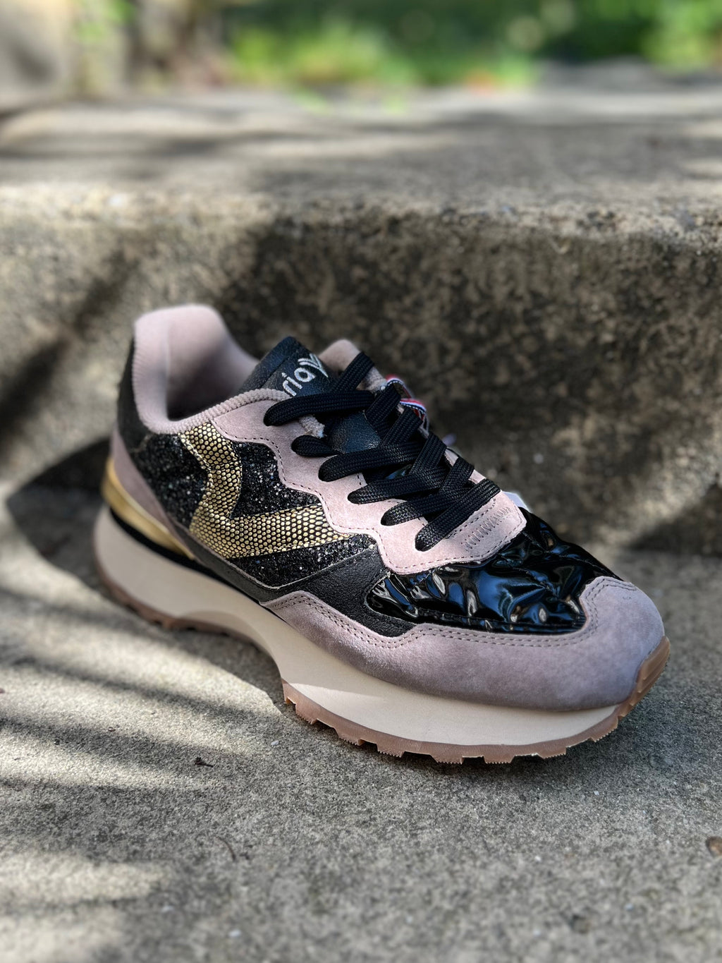VICTORIA SNEAKERS beige&bordeaux