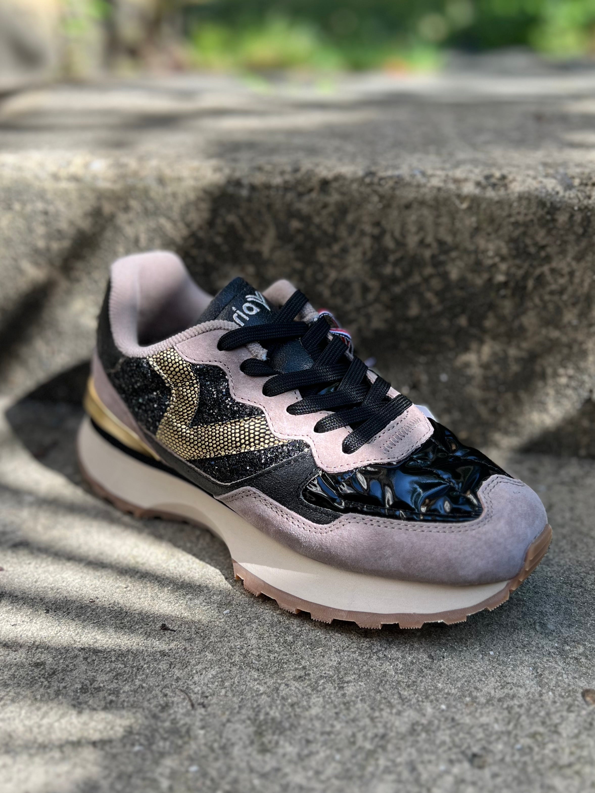 VICTORIA SNEAKERS beige&bordeaux