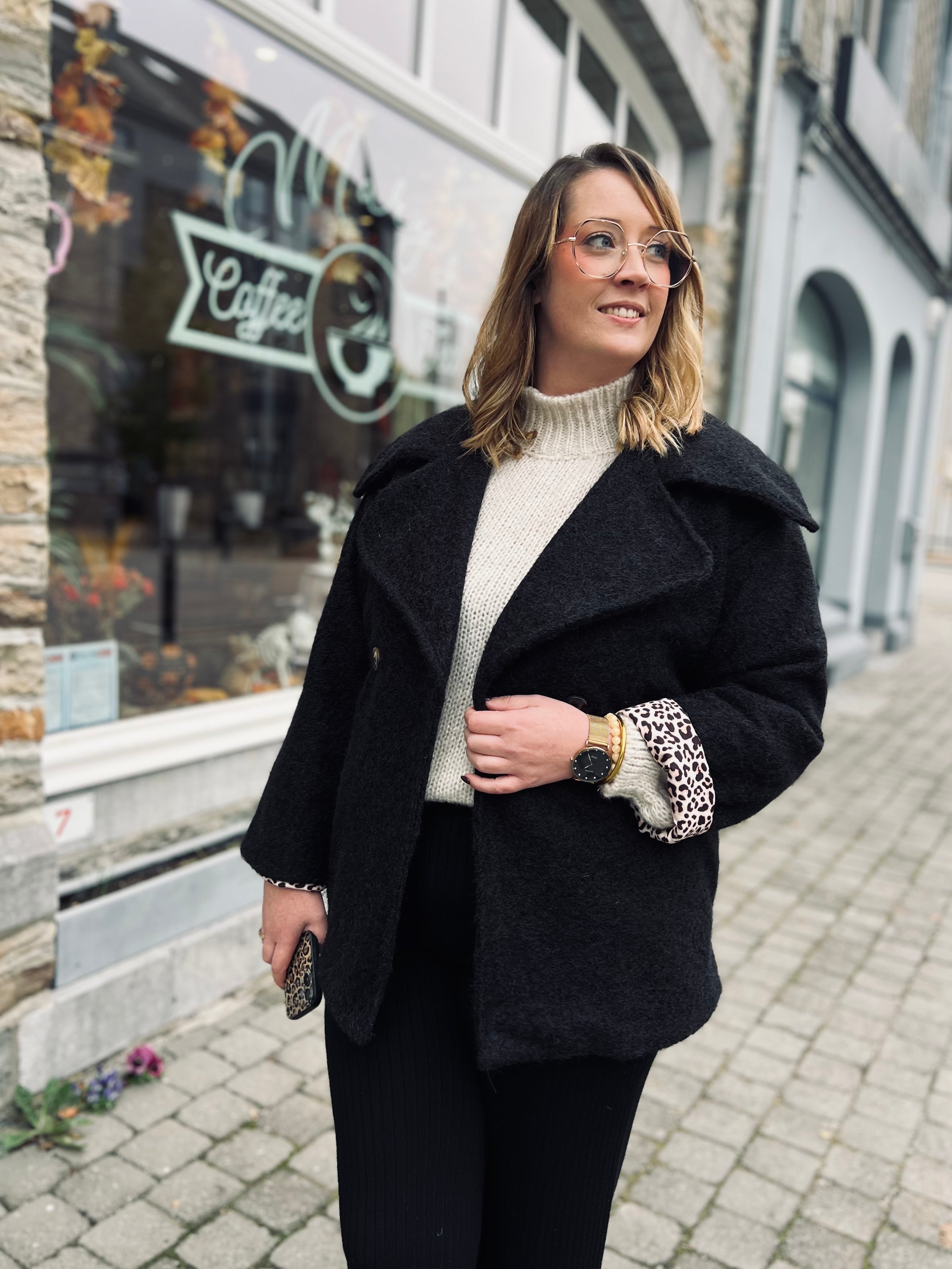 Notre manteau BRUME noir