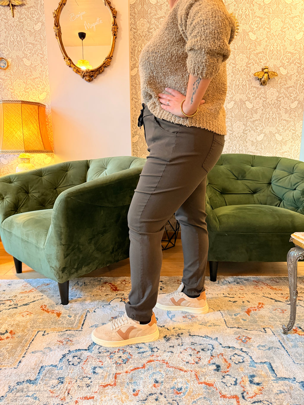 Notre pantalon DREW marron