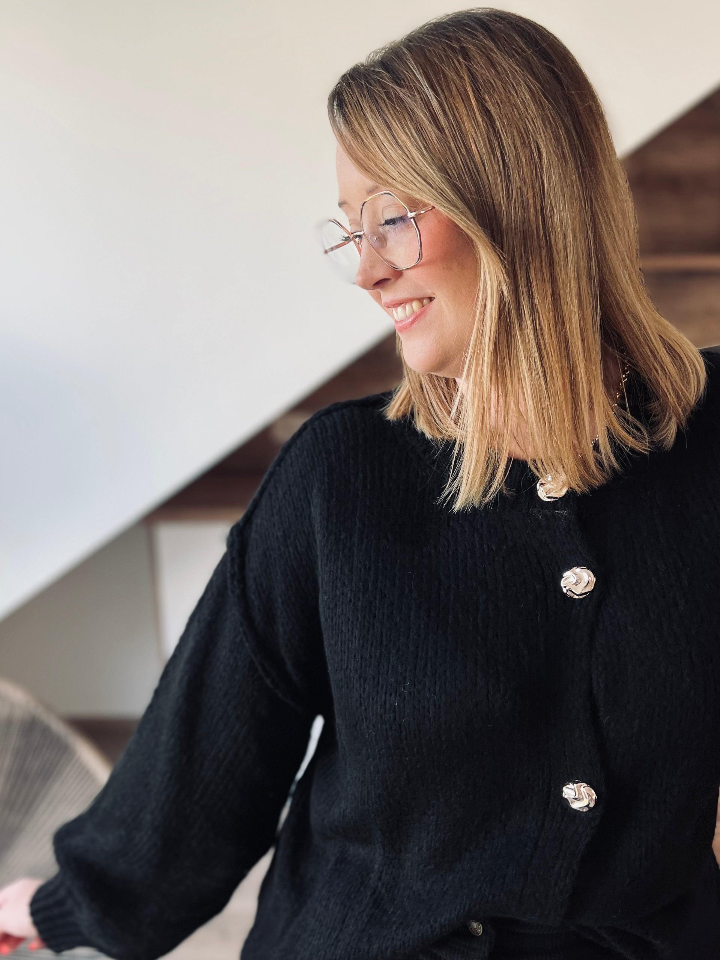 Notre gilet RACHEL noir
