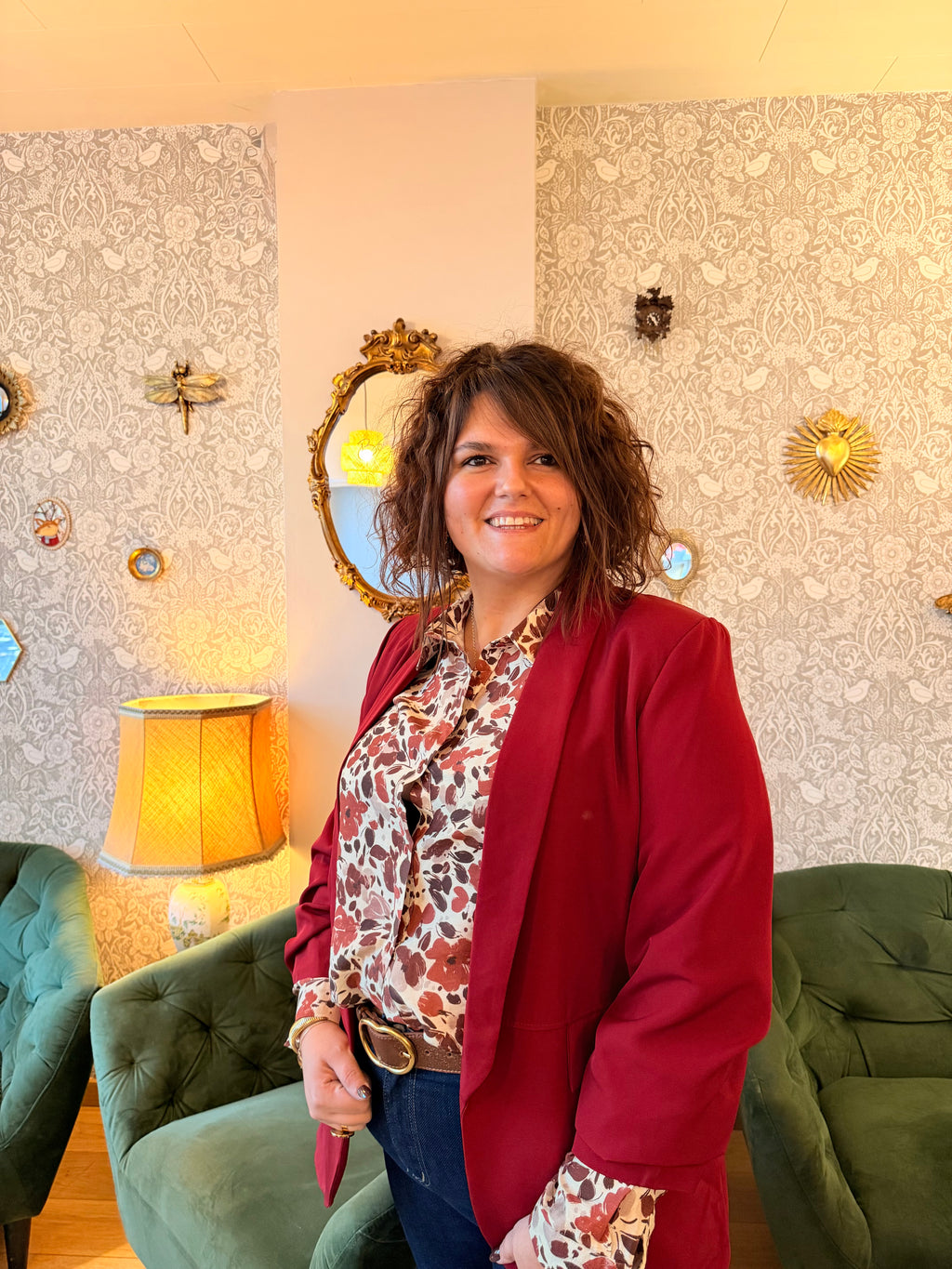 Notre blazer EMIE cerise