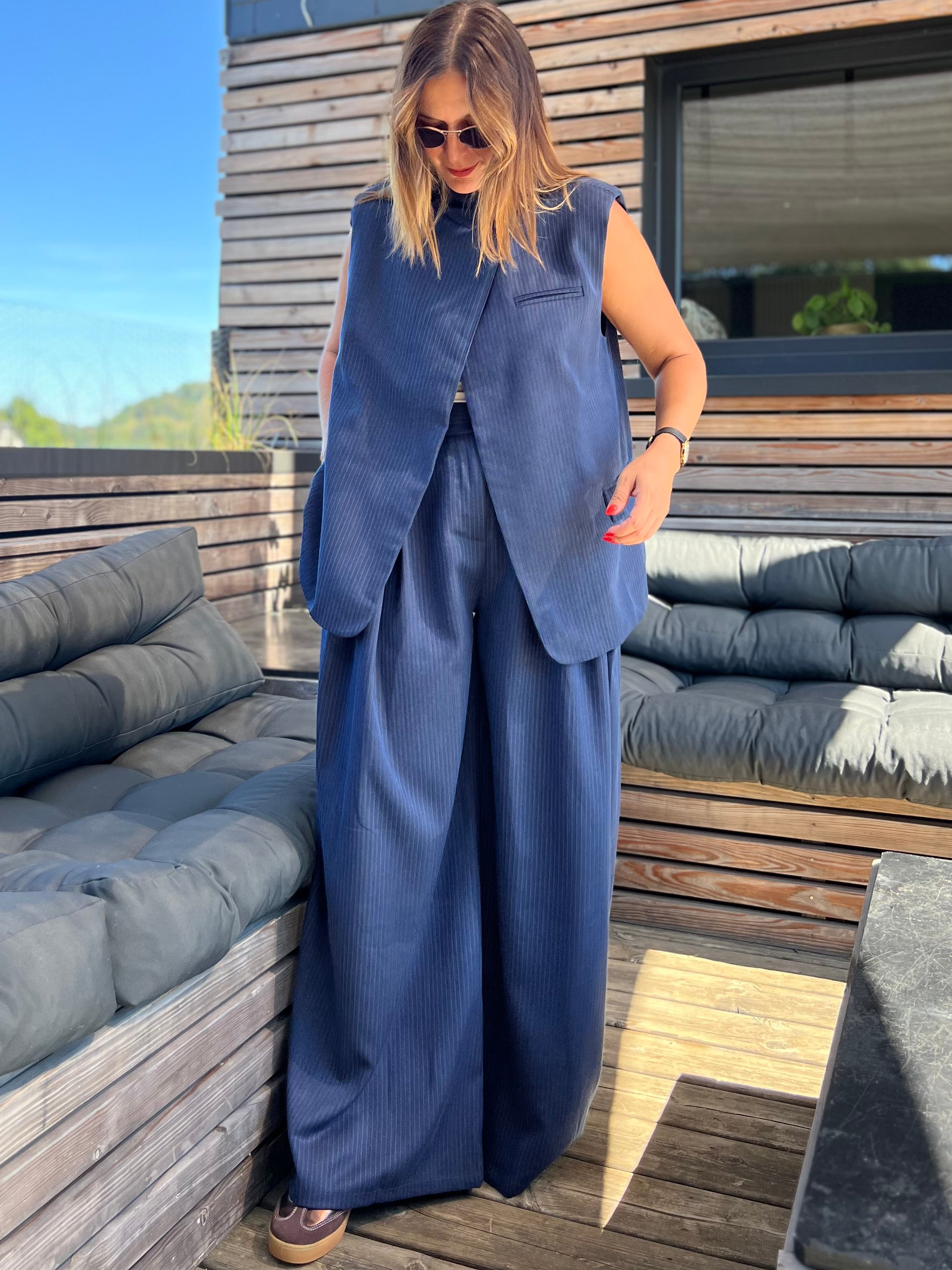 LE BLAZER BROOKE SANS MANCHES