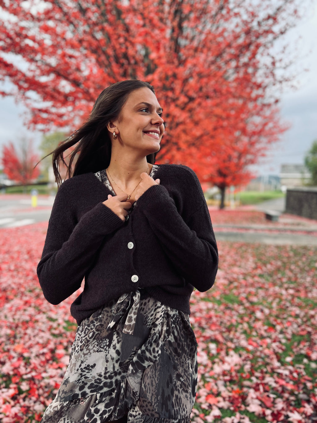 Notre gilet MONICA marron