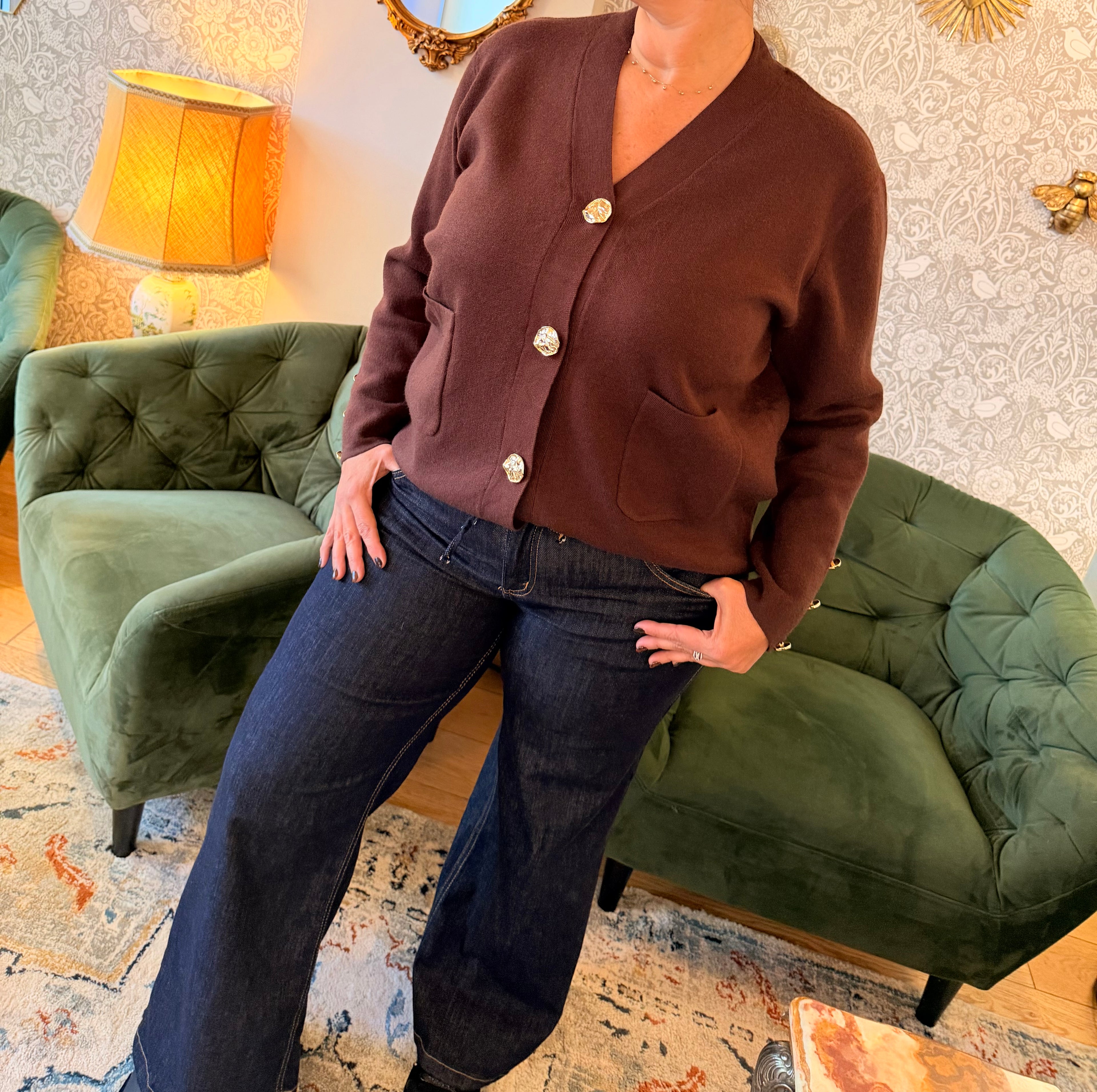 Notre gilet ELIE marron