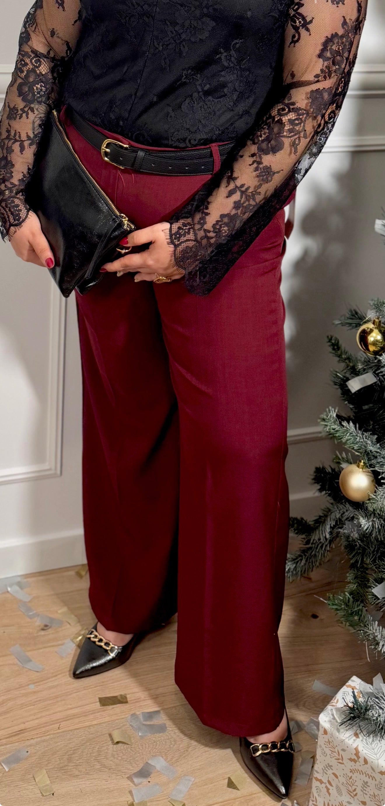 Notre pantalon KALI bordeaux