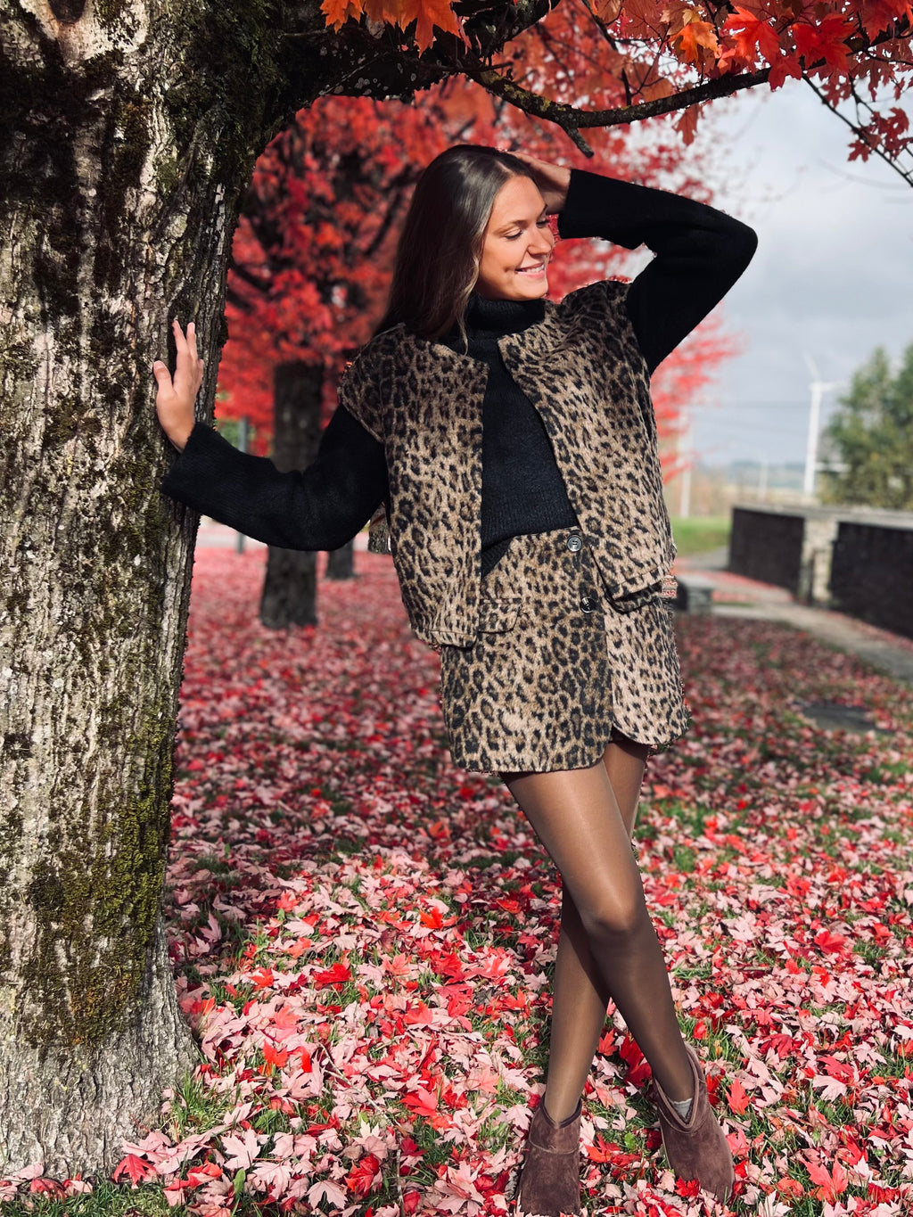 Notre jupe|short à poches ESPRESSO