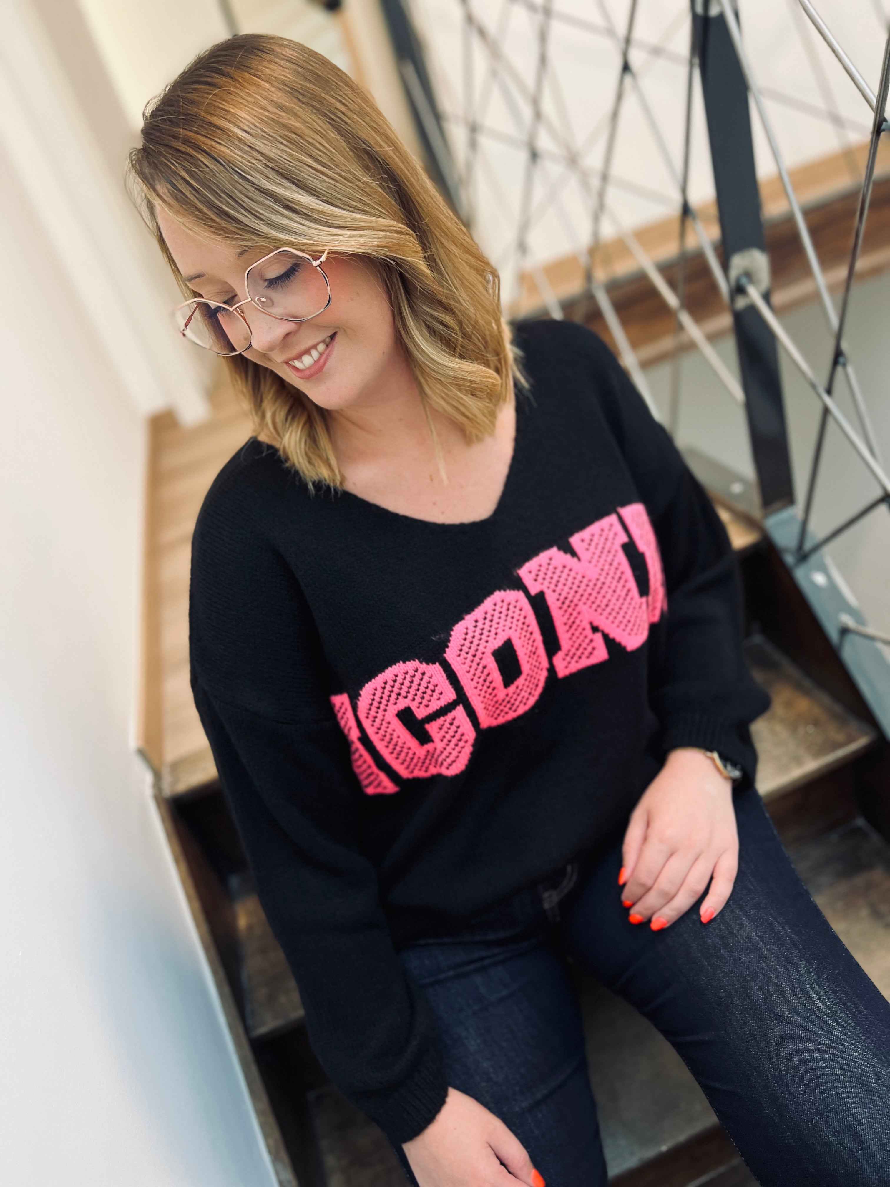 Notre pull « ICONIC » noir