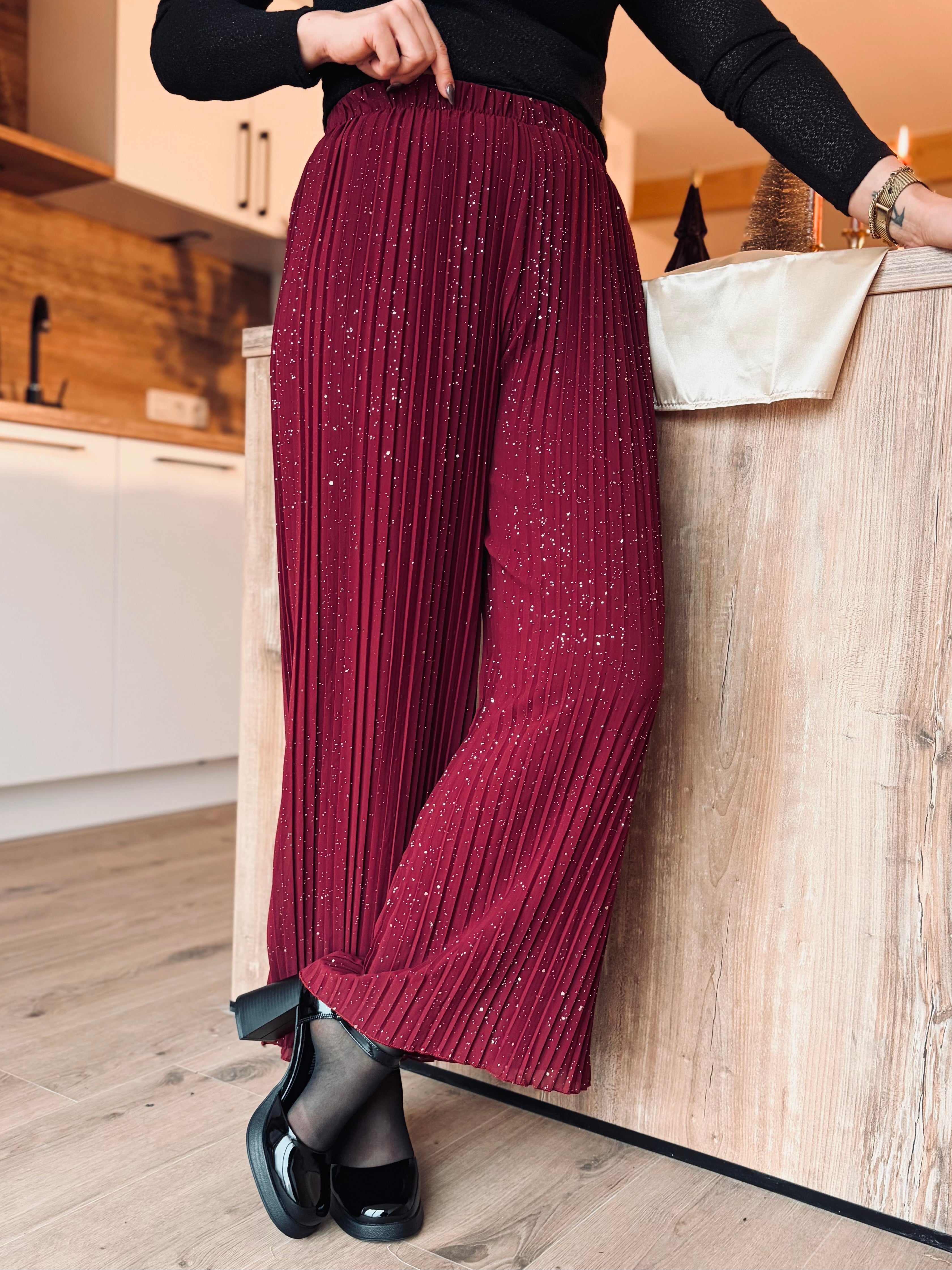 Notre pantalon MARIA bordeaux