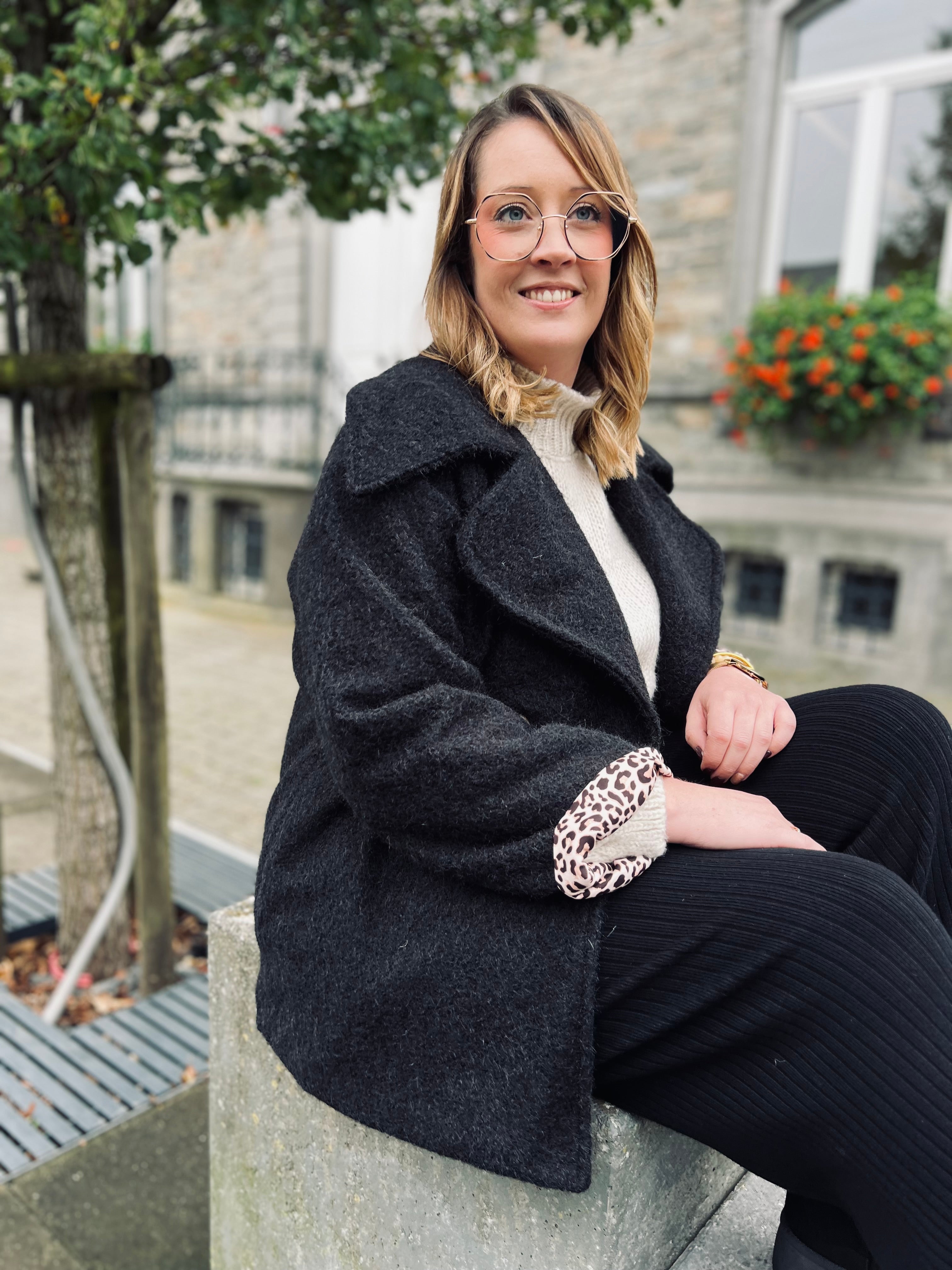 Notre manteau BRUME noir