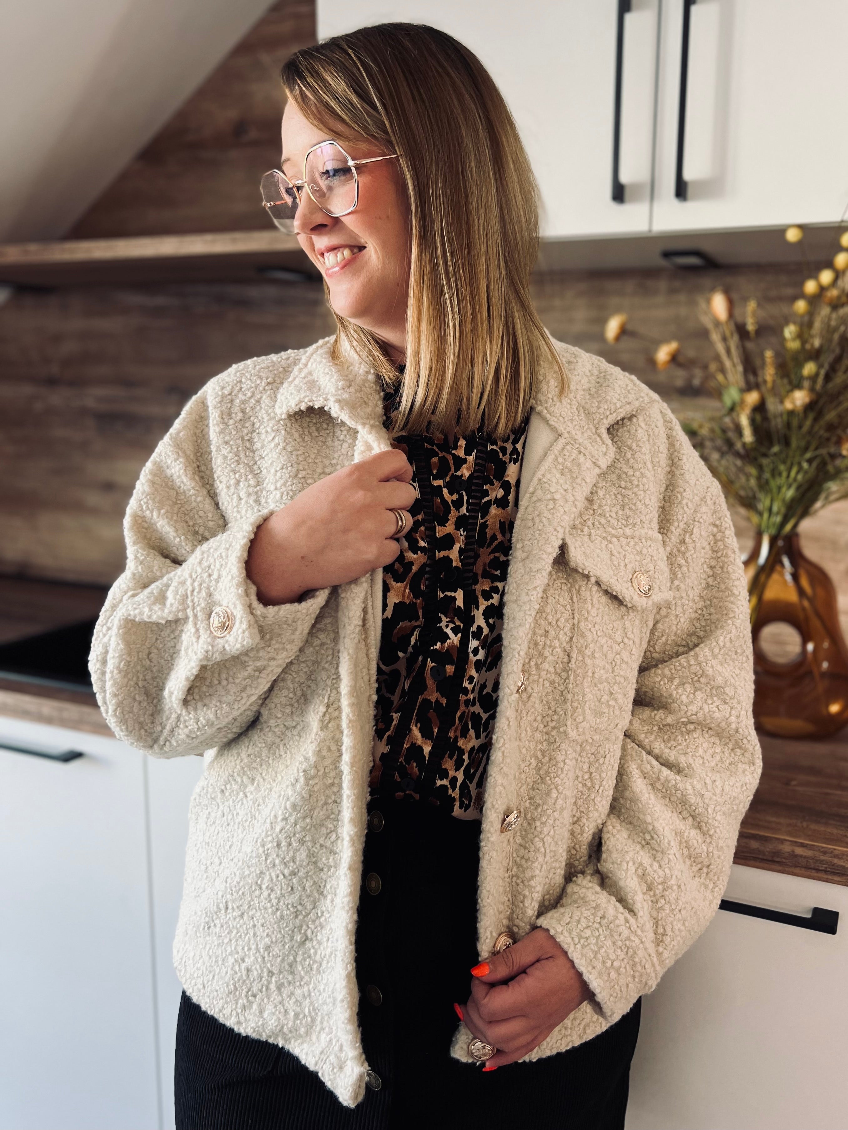 Notre veste TEDDY écrue