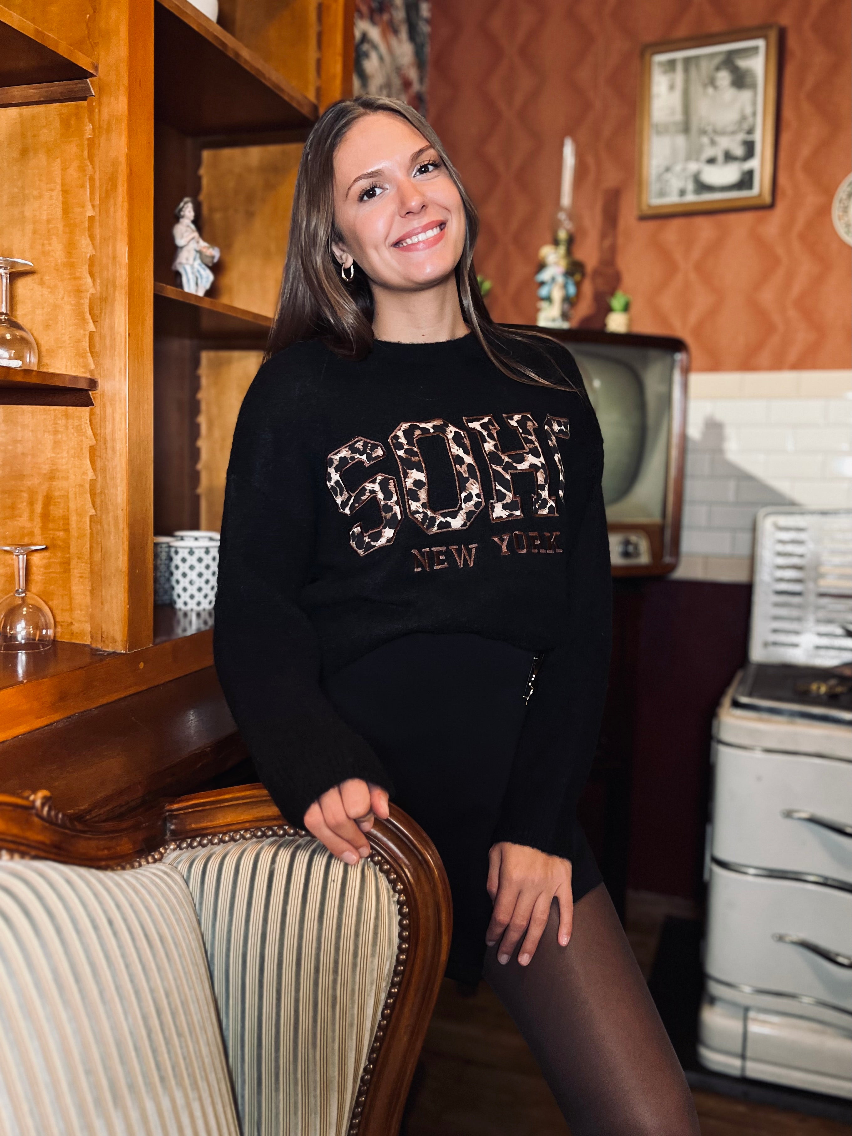 Notre pull « SOHO » noir