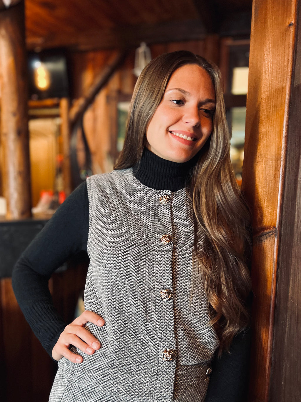 Notre gilet MARWA gris