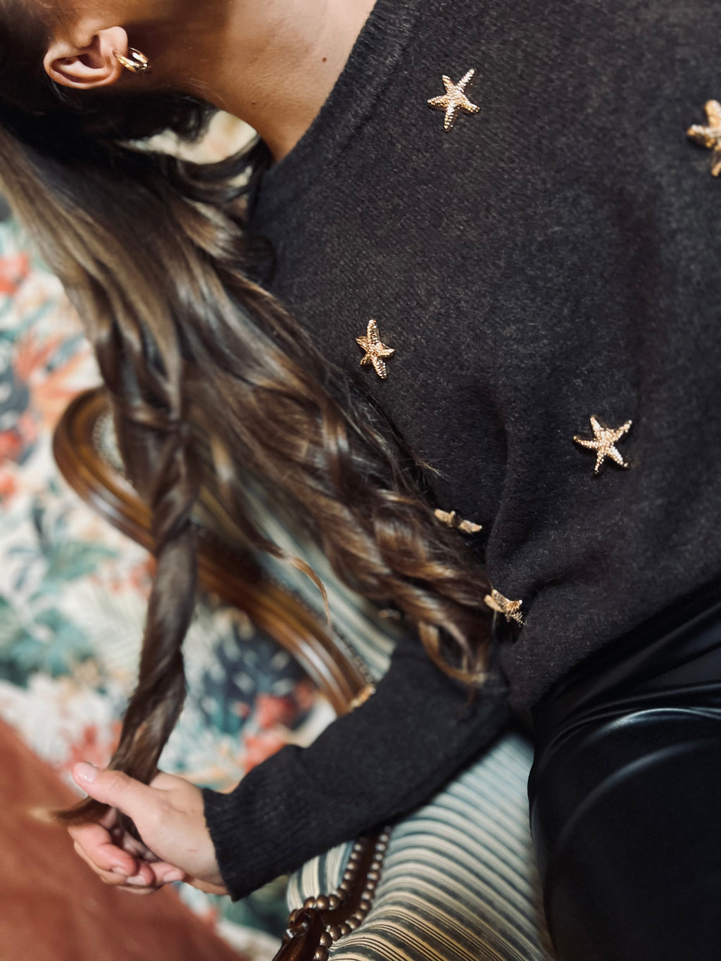 Notre pull SUNSET marron