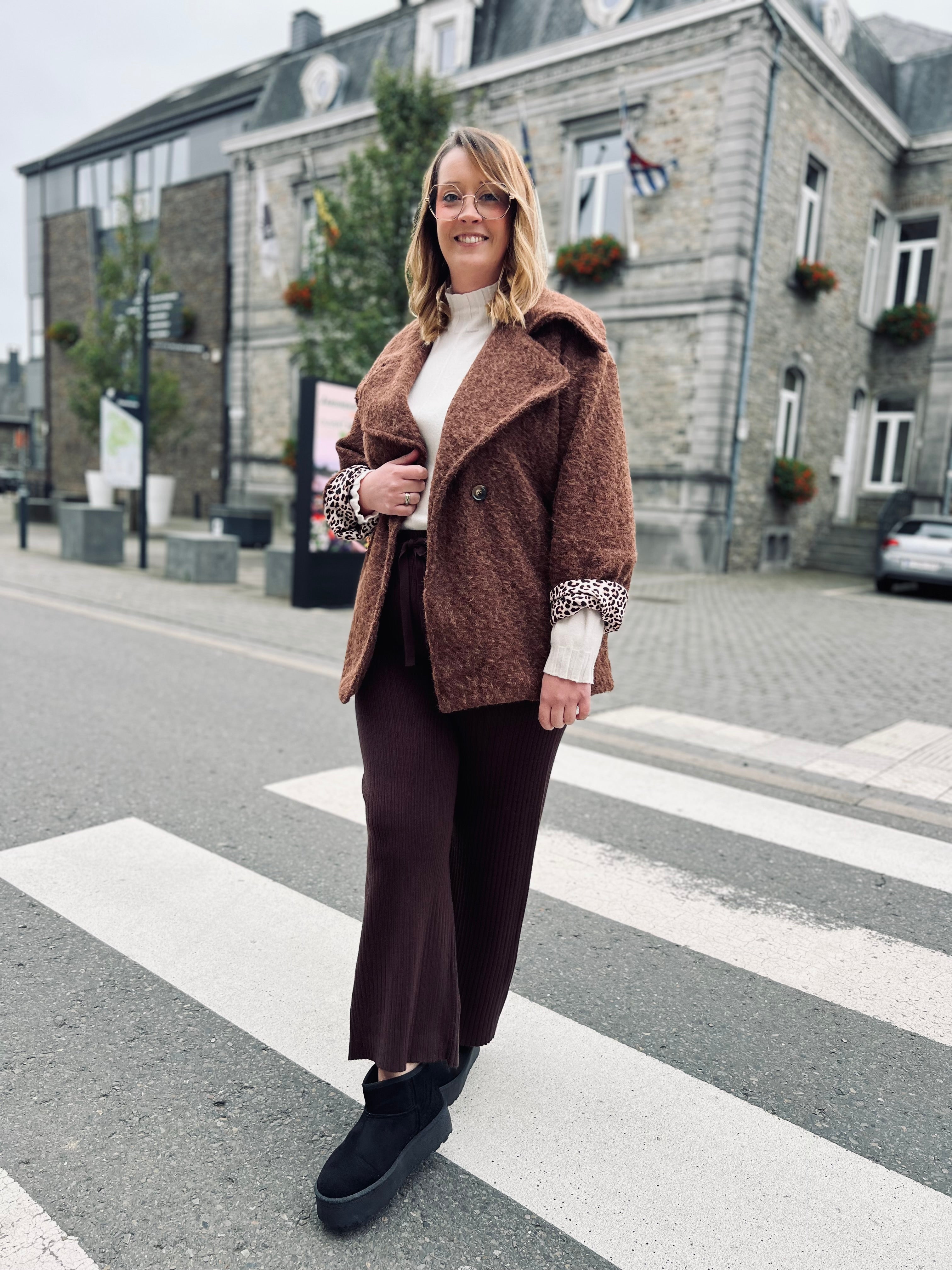 Notre manteau BRUME marron