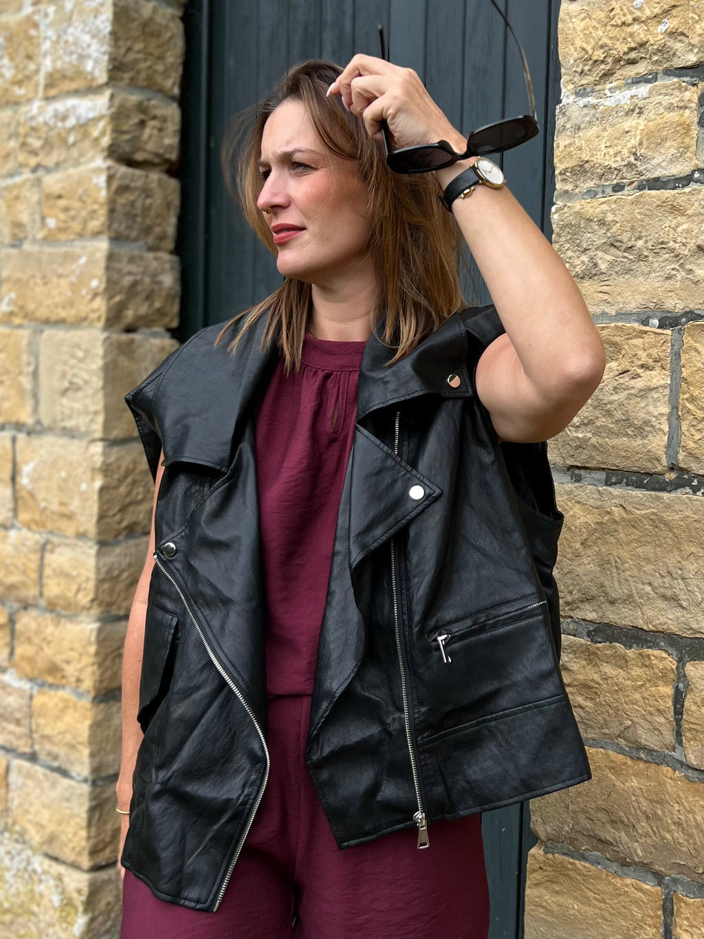 LA VESTE OVERSIZE SIMILI