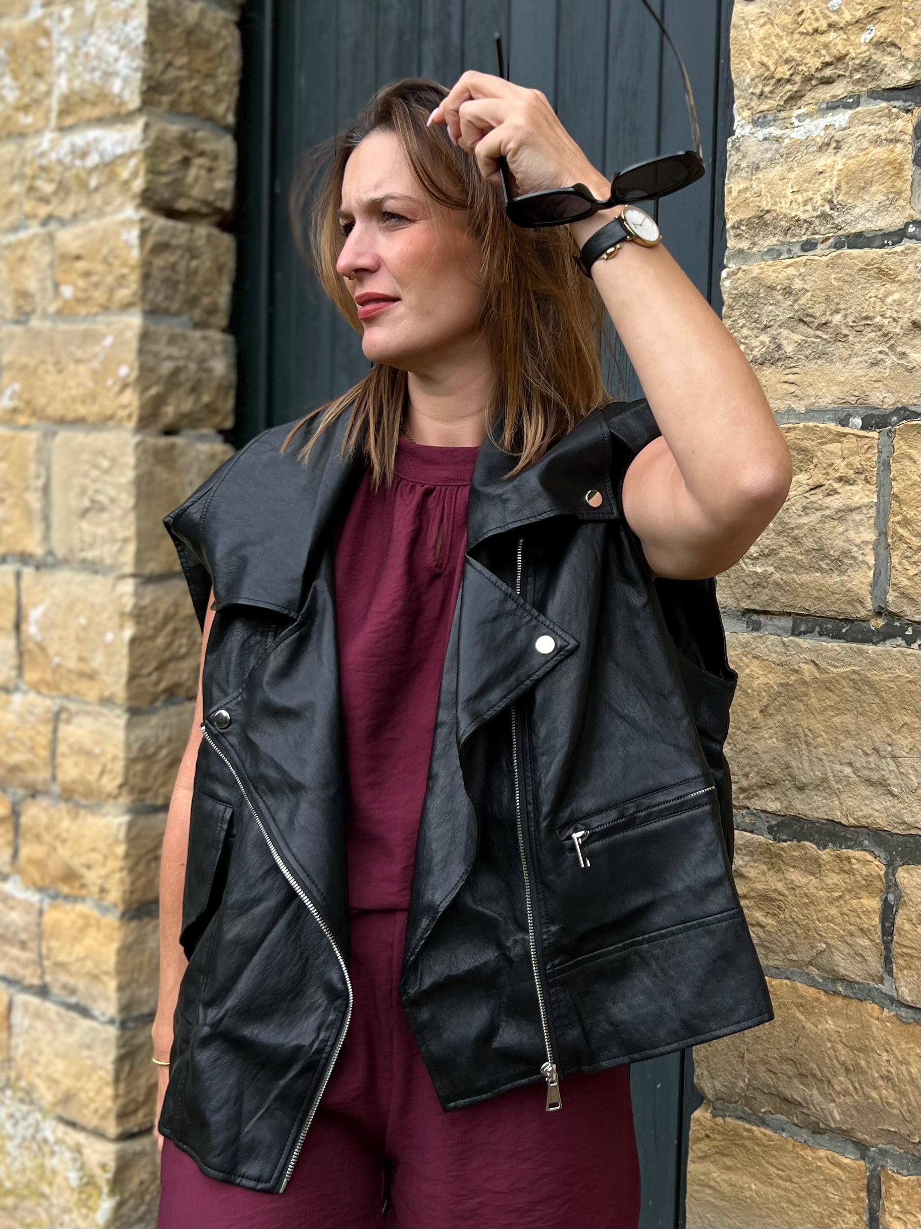 LA VESTE OVERSIZE SIMILI
