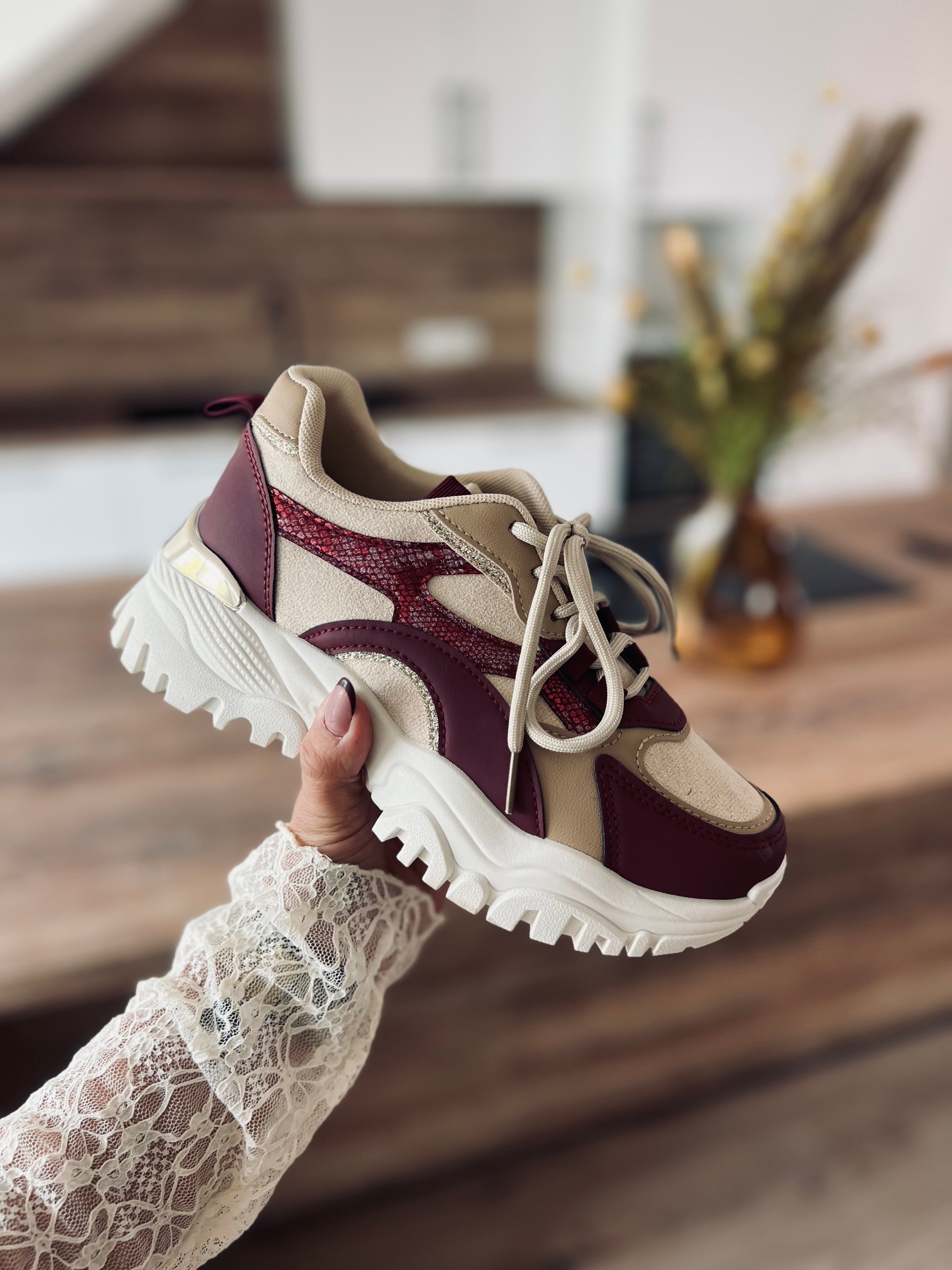 Nos sneakers ÉLOY bordeaux