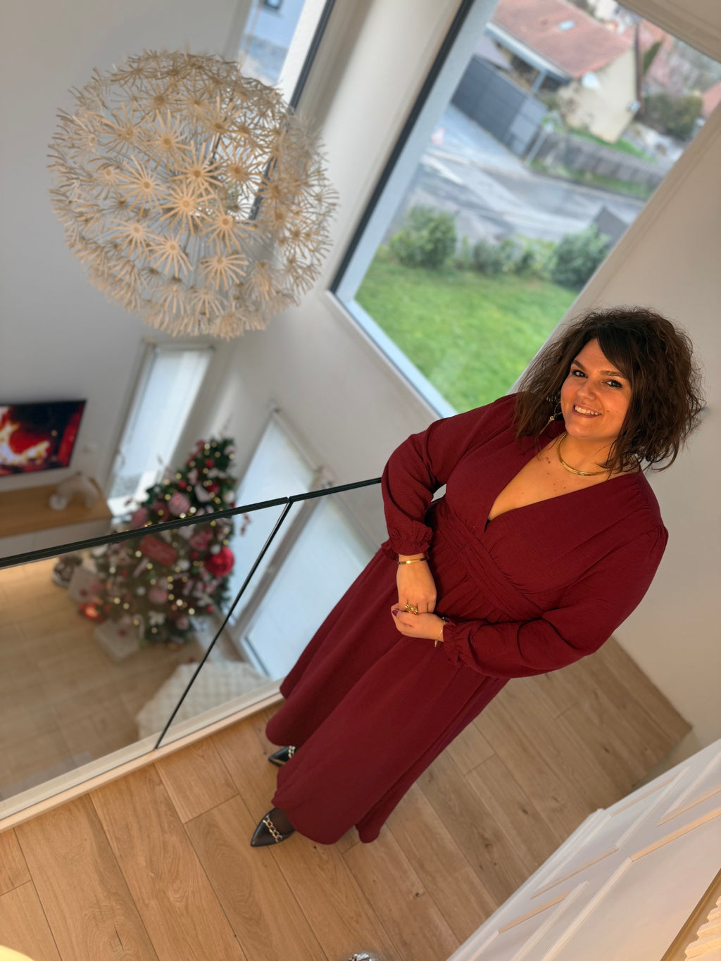 Notre robe ROSIE bordeaux