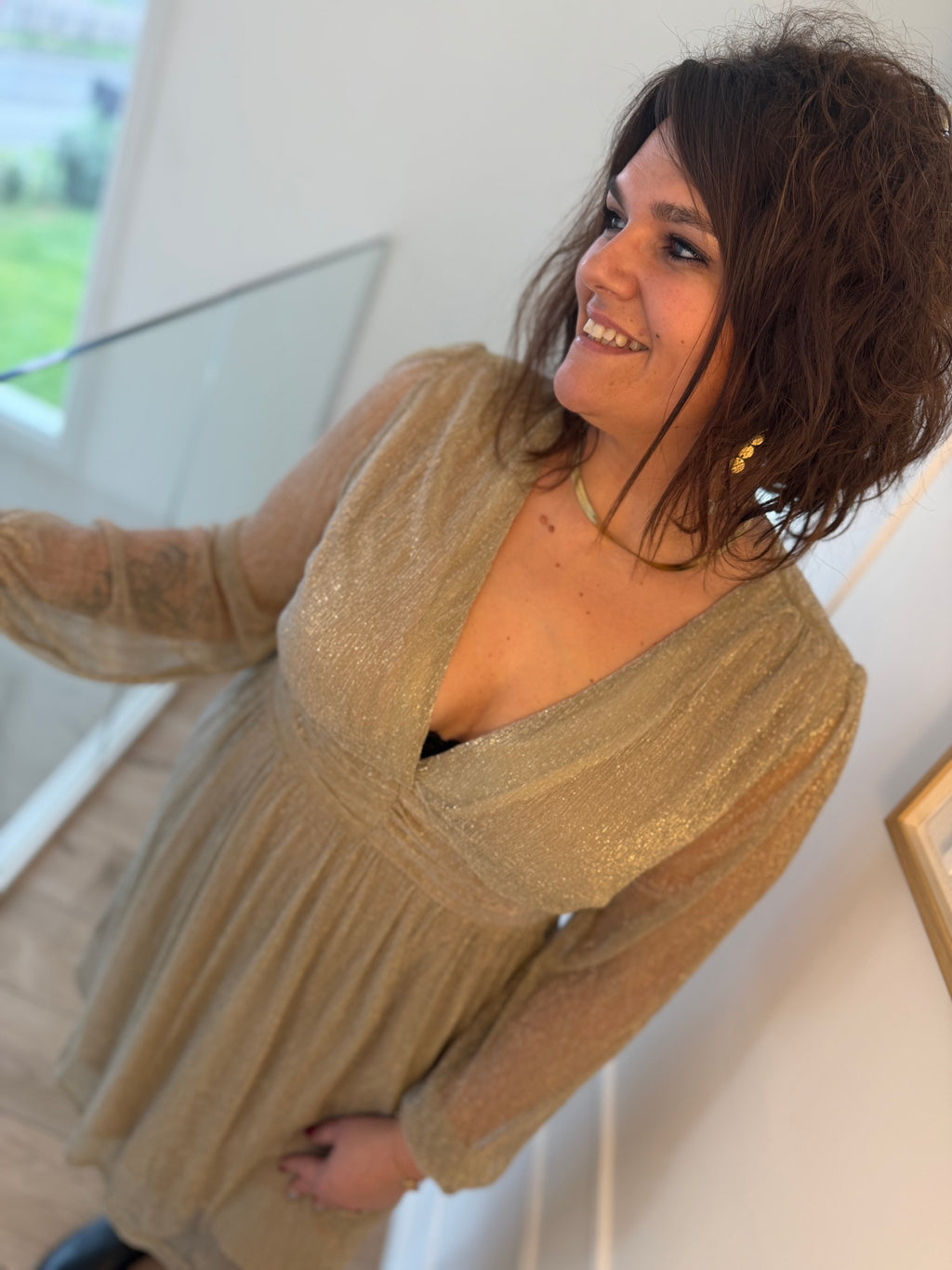 Notre robe AMIRA gold