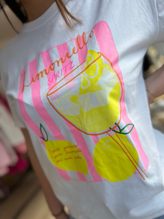 T-shirt LIMONCELLO blanc