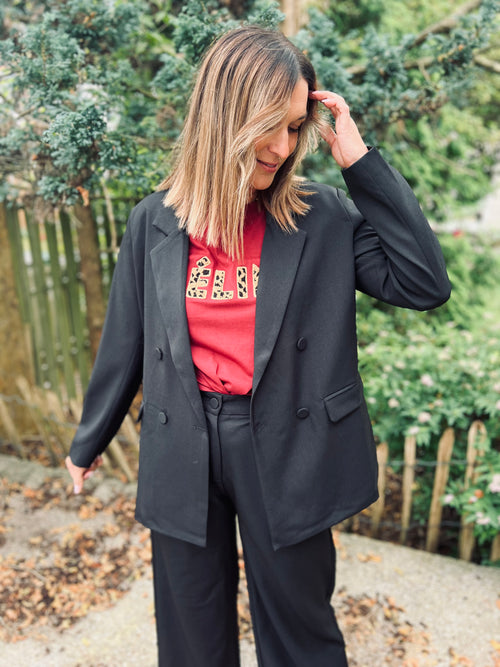 Notre blazer oversize MEGHAN noir