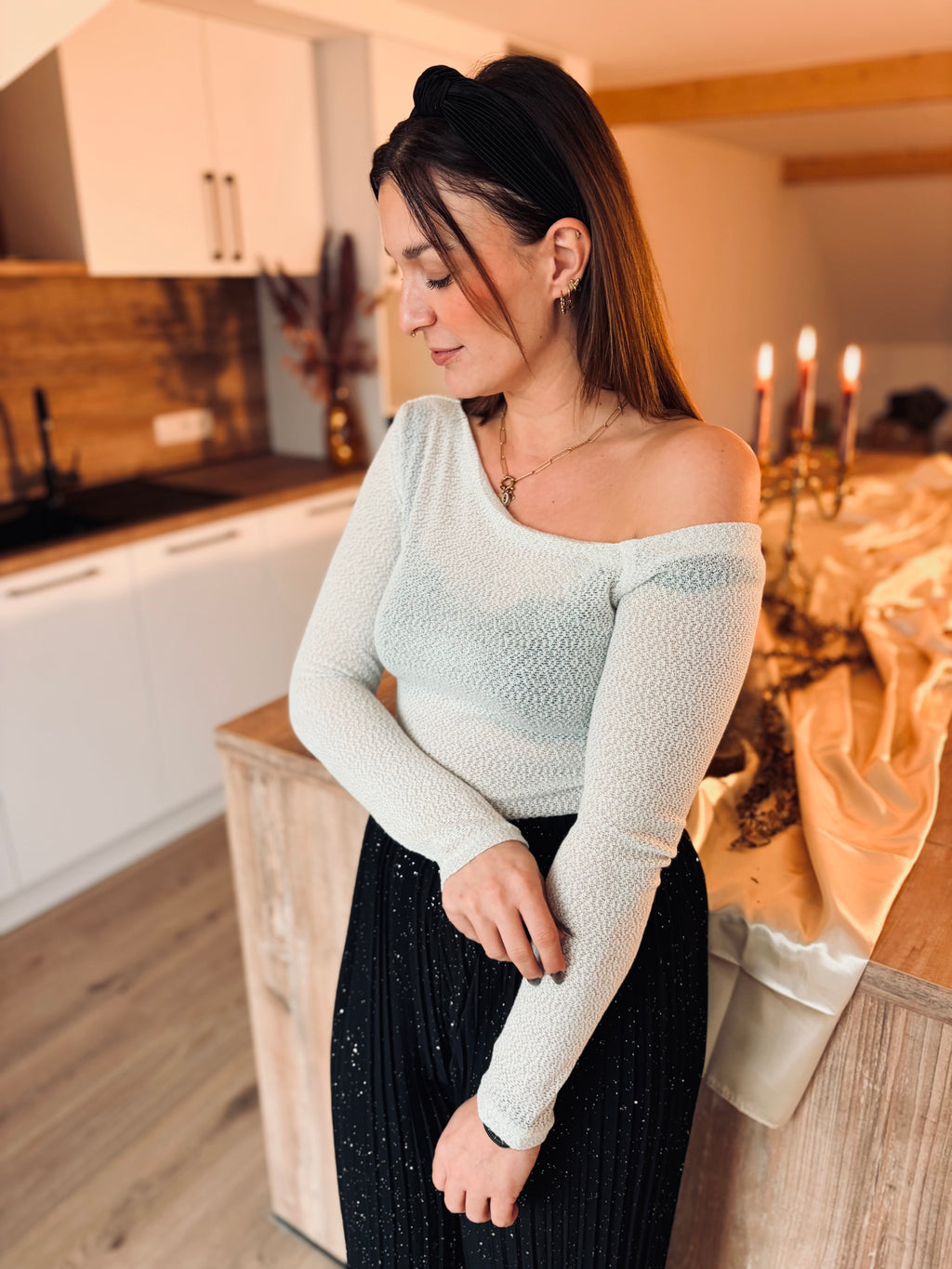 Notre haut DIANE écru