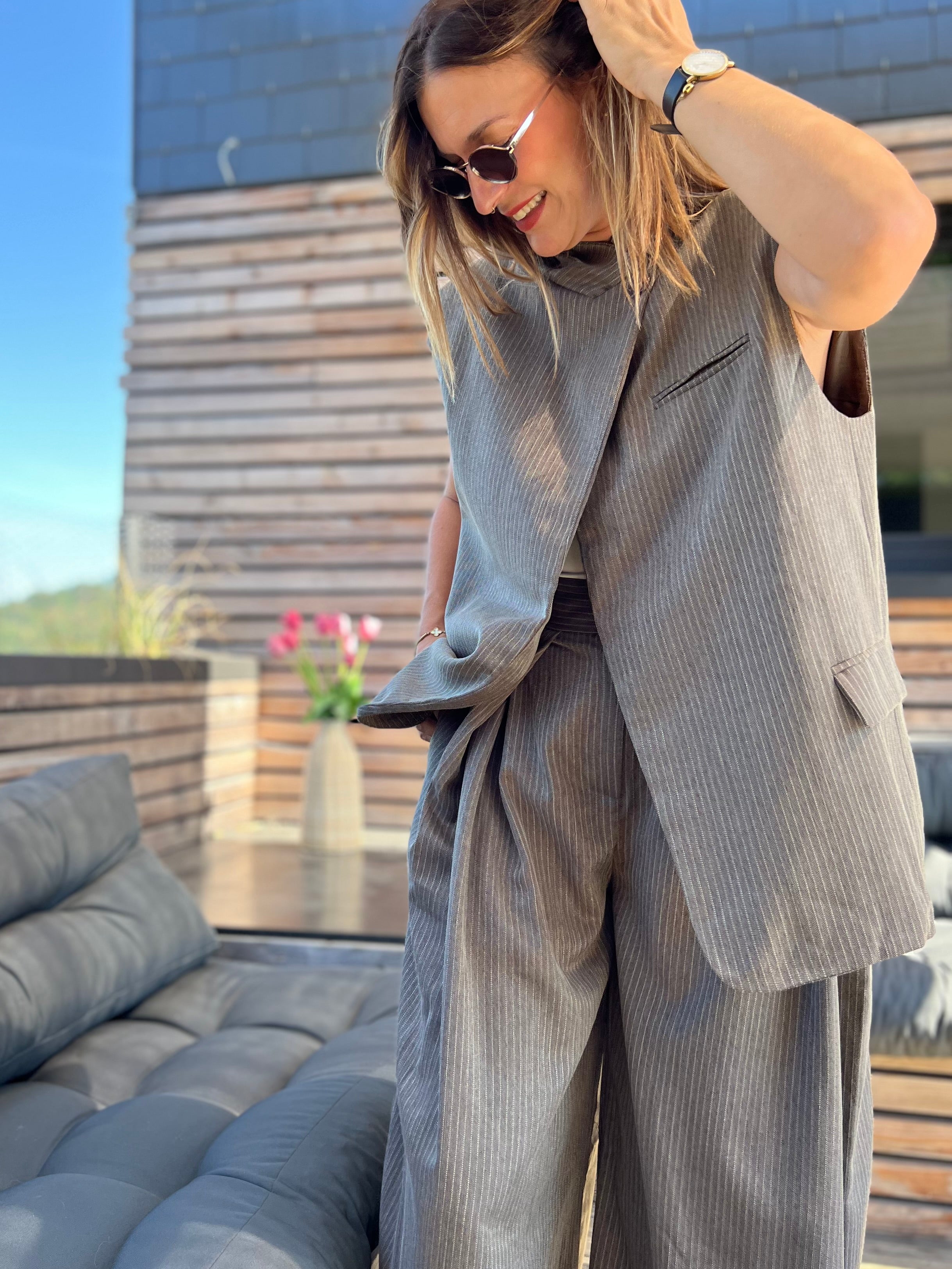 LE BLAZER BROOKE SANS MANCHES