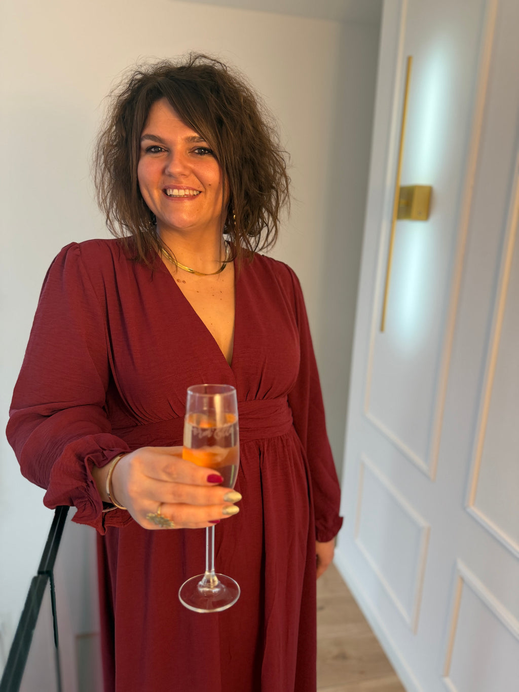 Notre robe ROSIE bordeaux