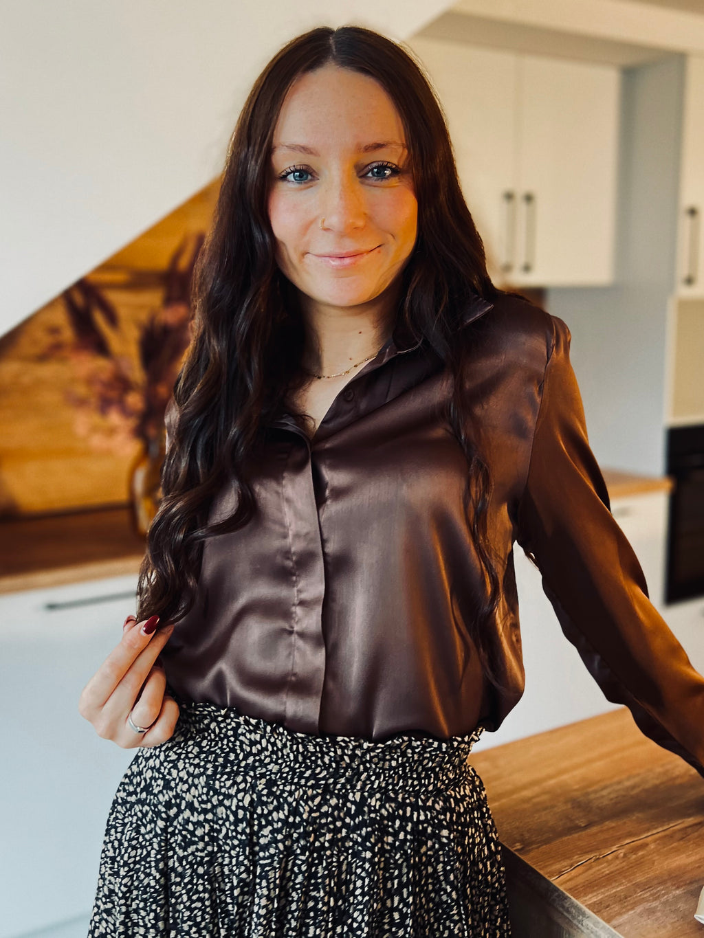 Notre chemise MEVA marron