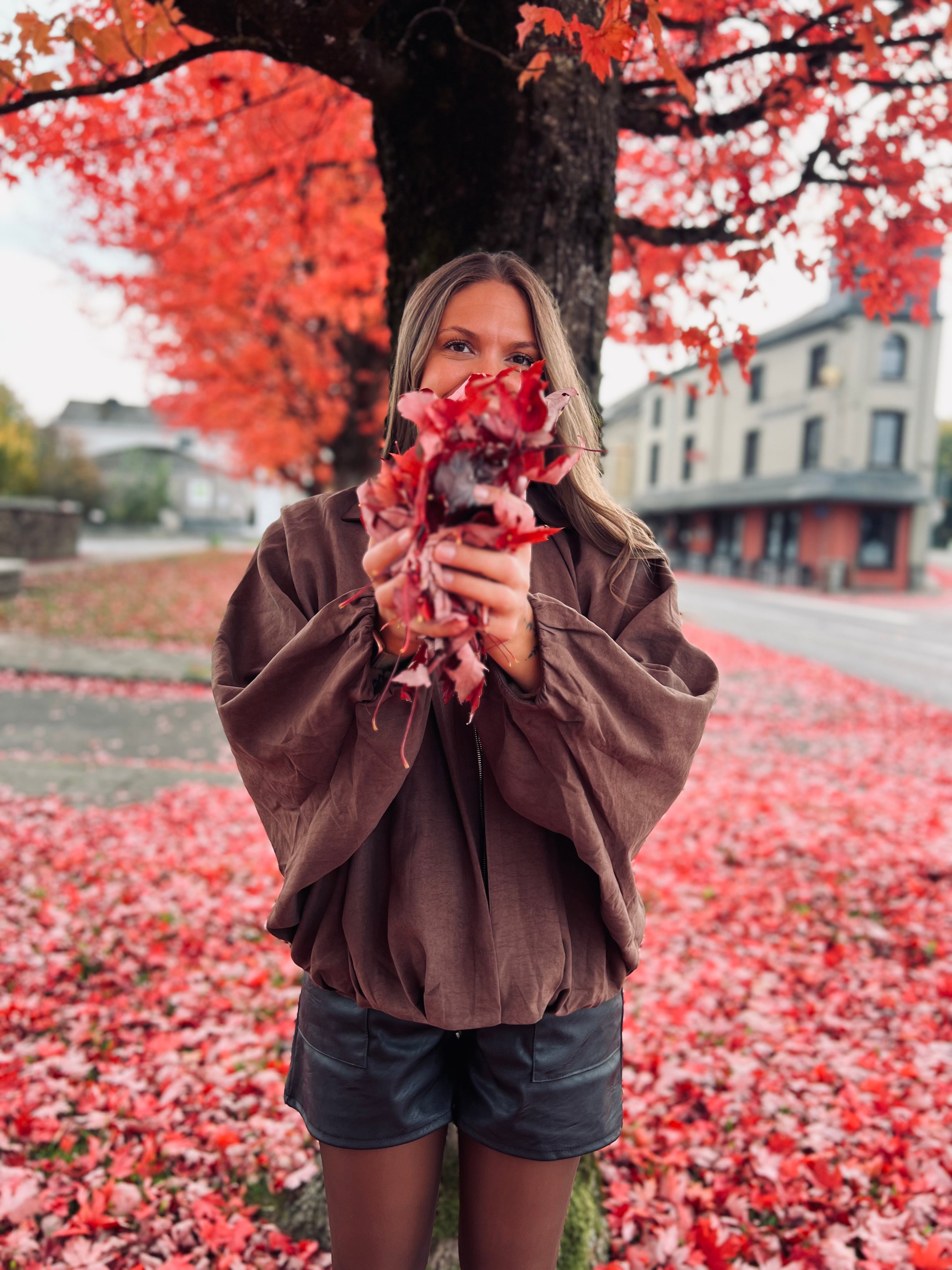 Notre veste oversize AÏA marron